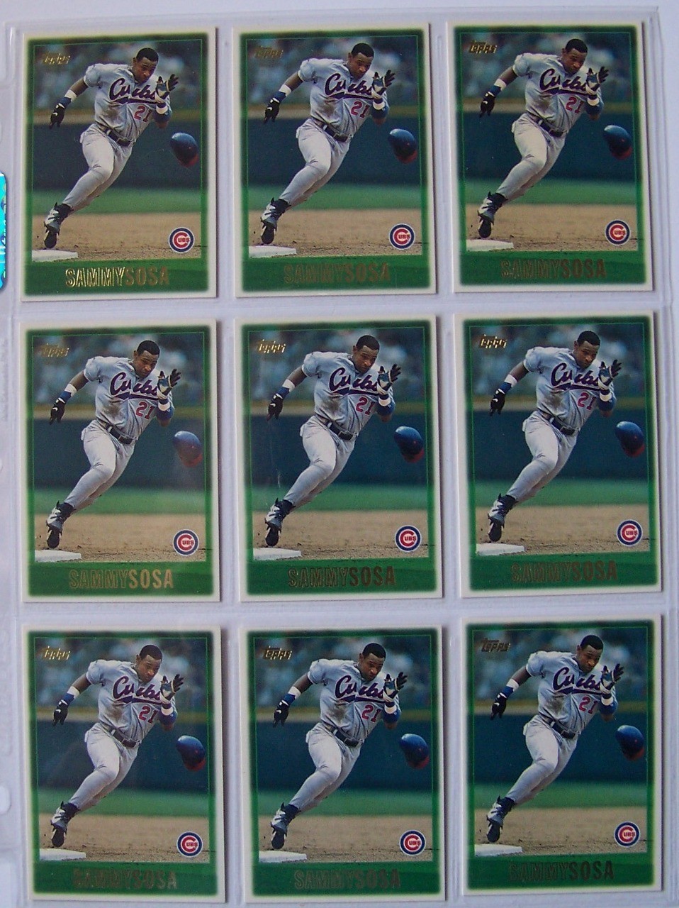 Sammy Sosa 1997 Topps #305 Lot of 9 | M569 | BB