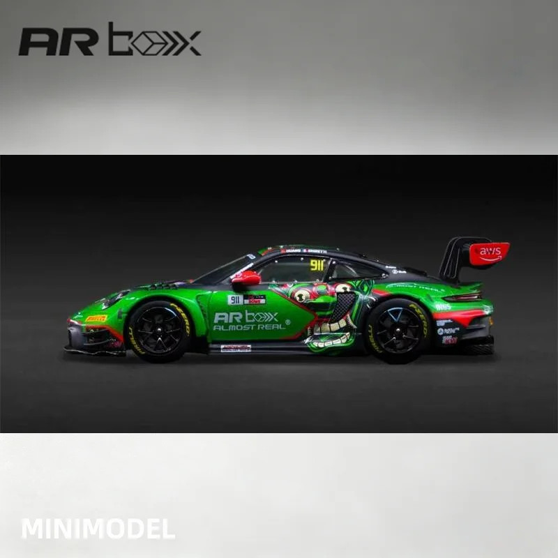 AR Box 1:64 GT3 R Asia Mandalika #911 Livery Diecast Model Car