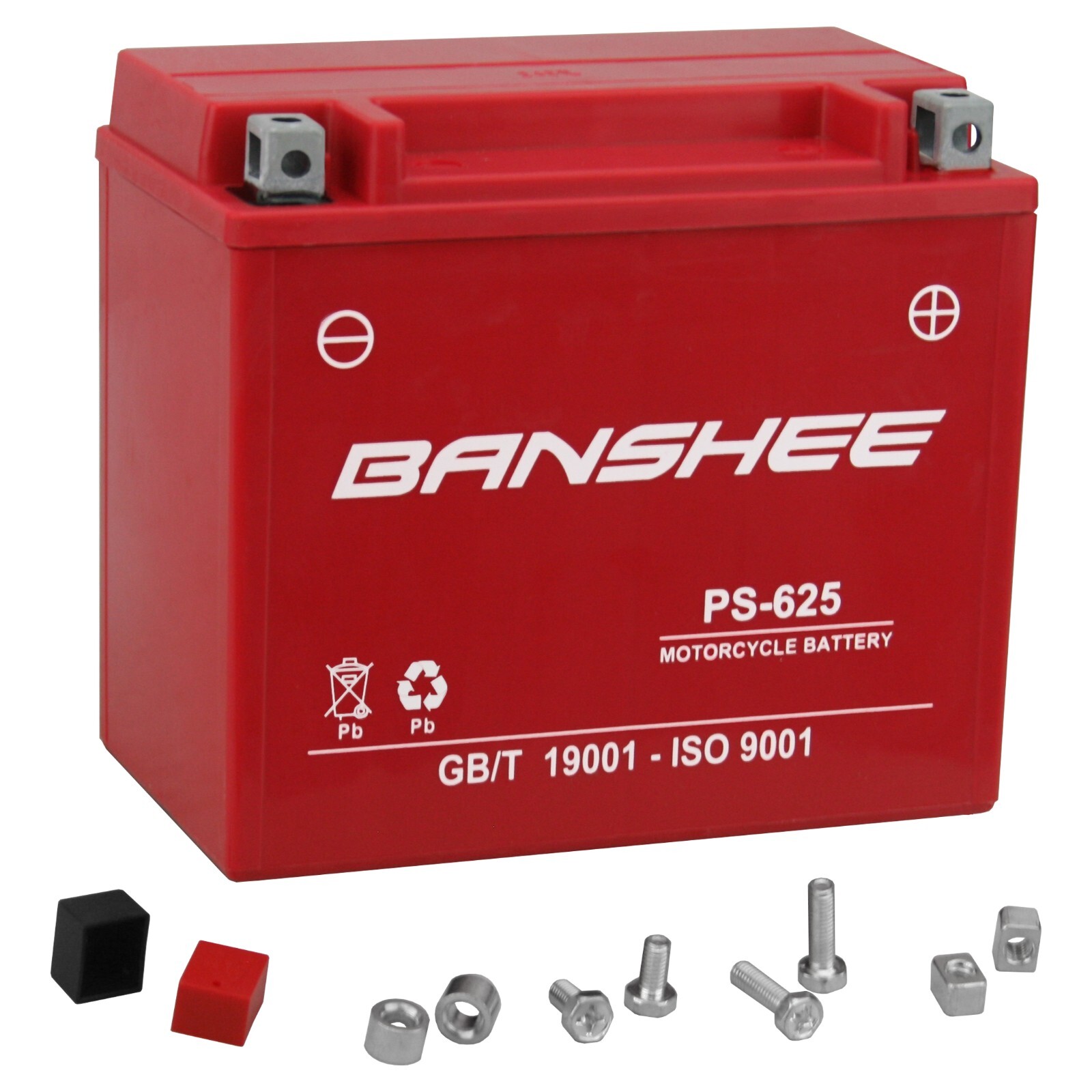 Banshee 12V 19Ah 220CCA SLA AGM Motorsport Battery, Replaces YTX19L-BS, YB16CL-B