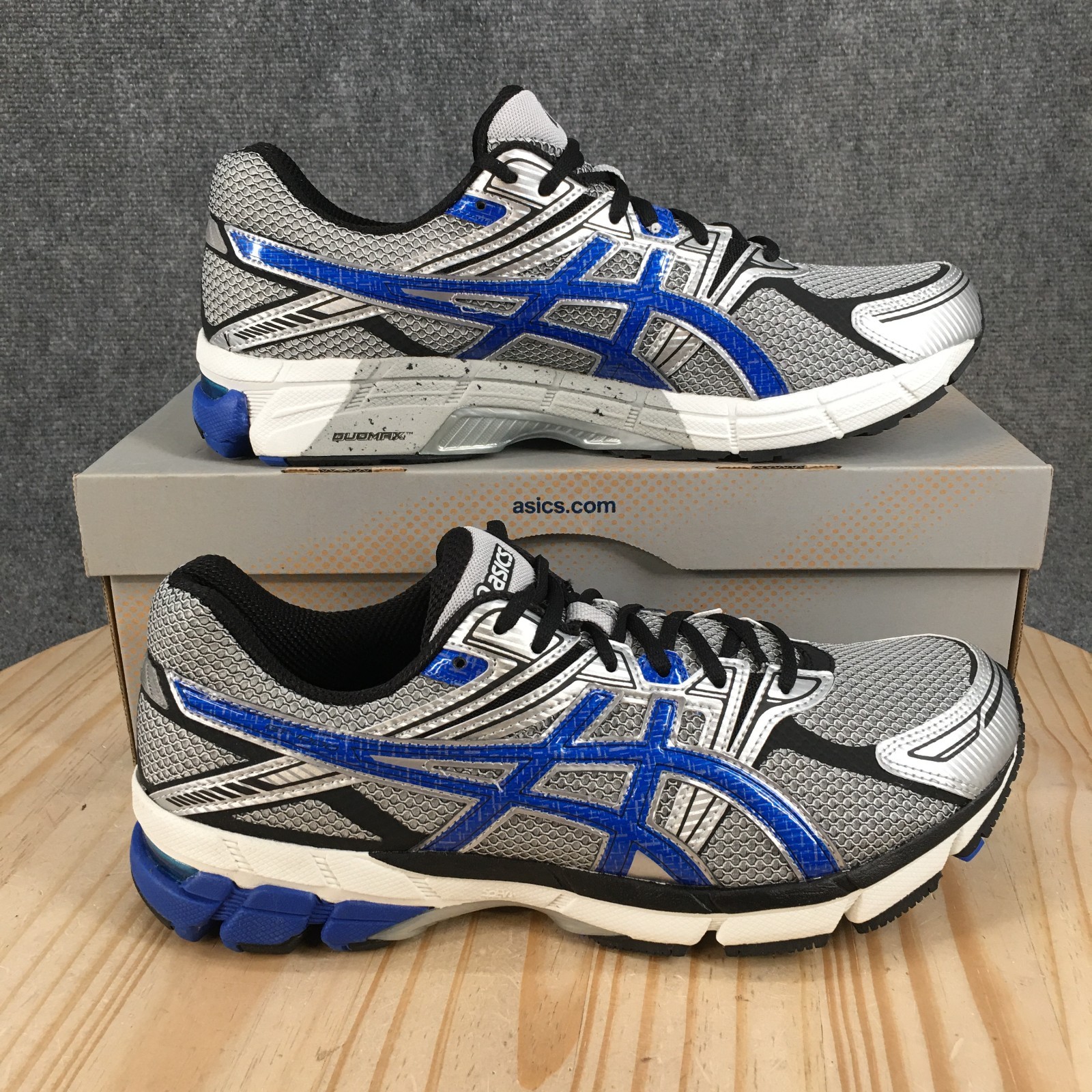 Asics GT-1000 Running Shoes Mens 11.5 4E Athletic Sneakers Lace Up Silver NEW
