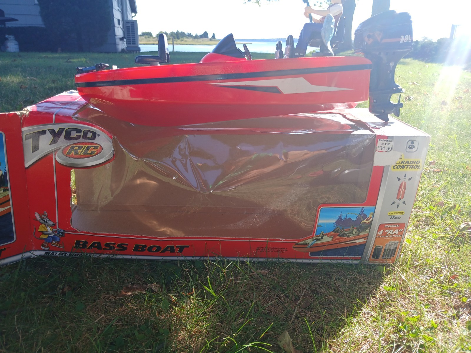 Vintage Tyco RC BASS BOAT Outboard  Battery Traxxas Proboat Esc 2s Prop 