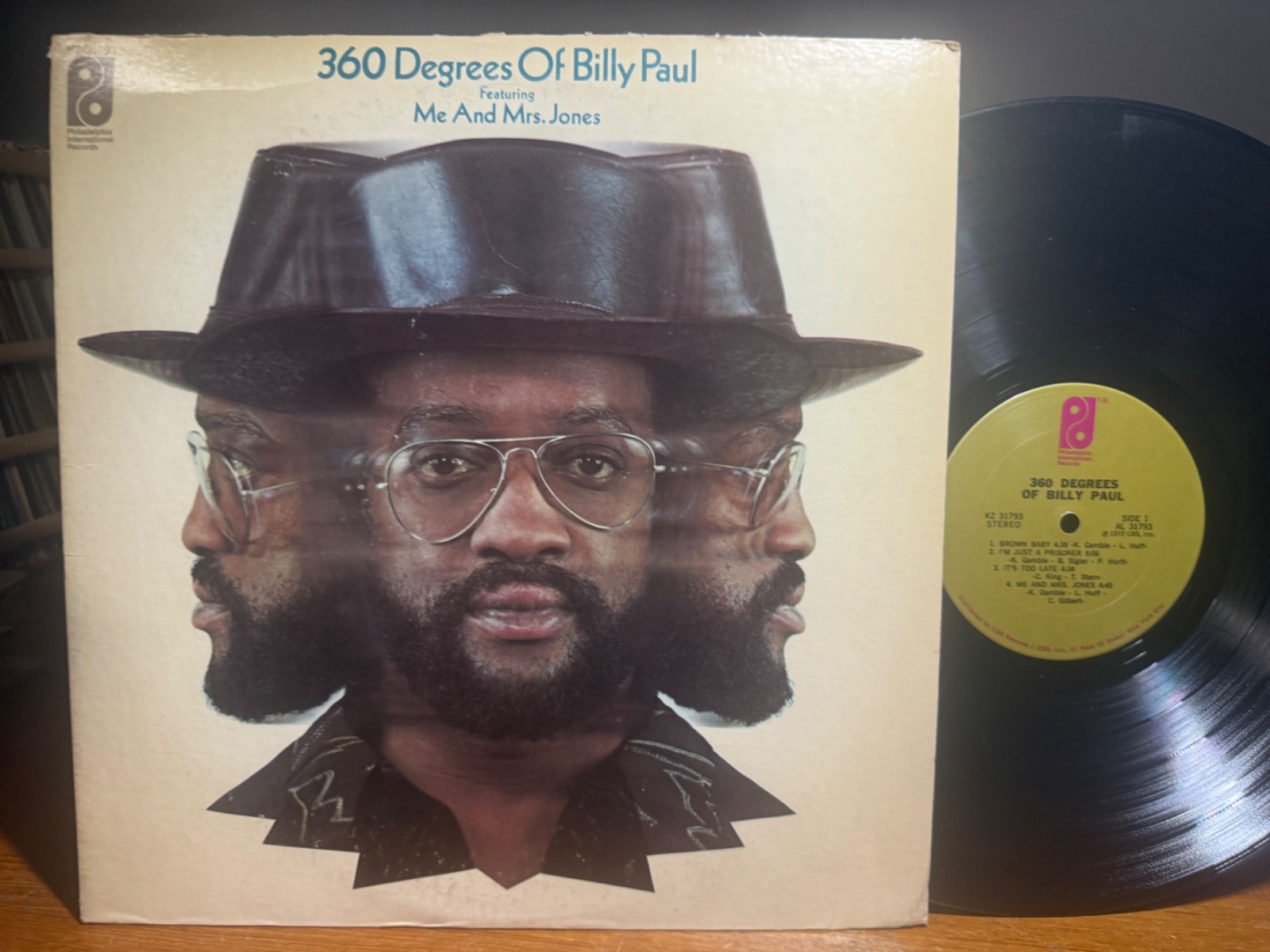 BILLY PAUL - 360 DEGREES OF BILLY PAUL -  VG/VG+ VINYL LP LOWEST$ NICE MRS JONES