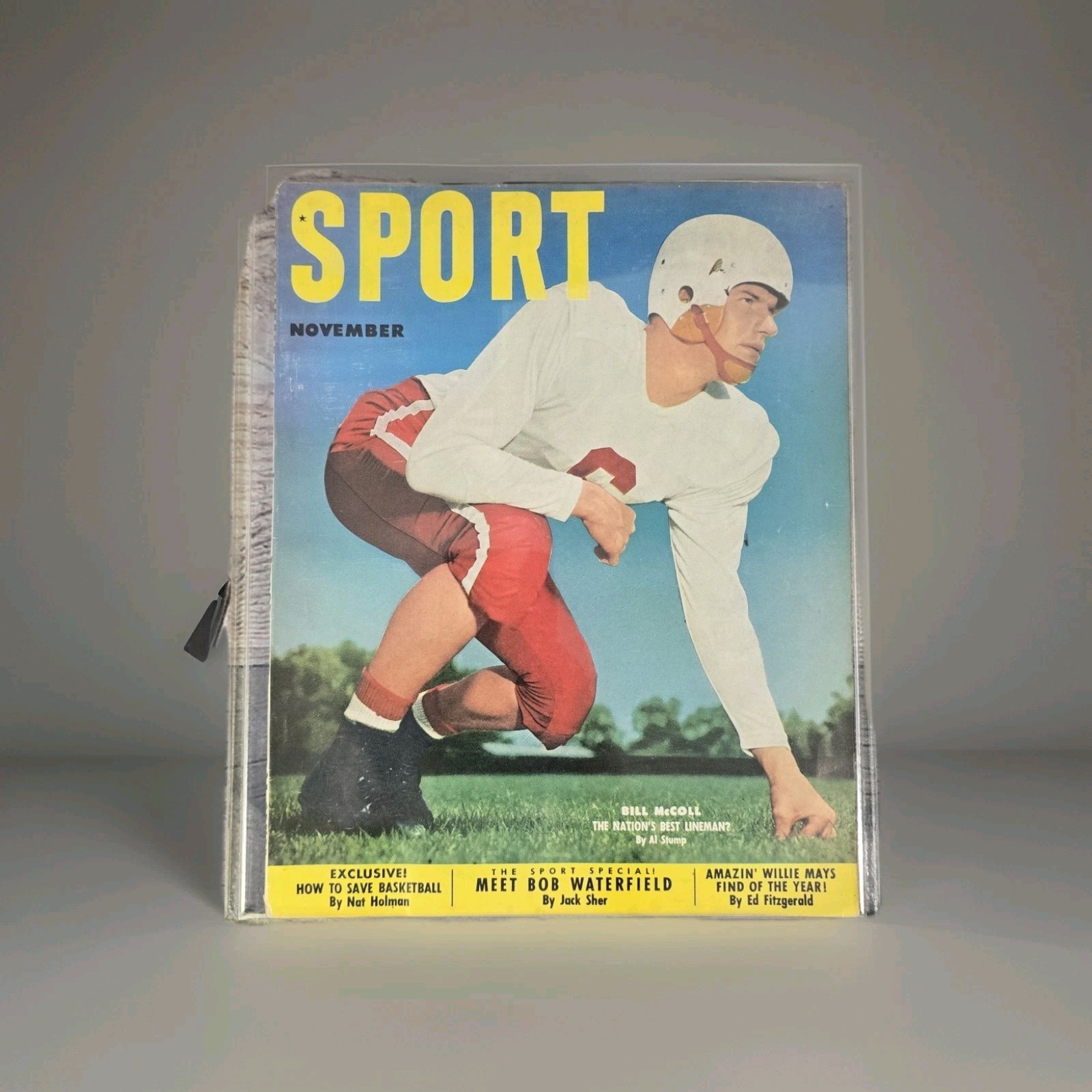 Sport magazine November 1951  Bill McColl Lineman Stanford University Vintage