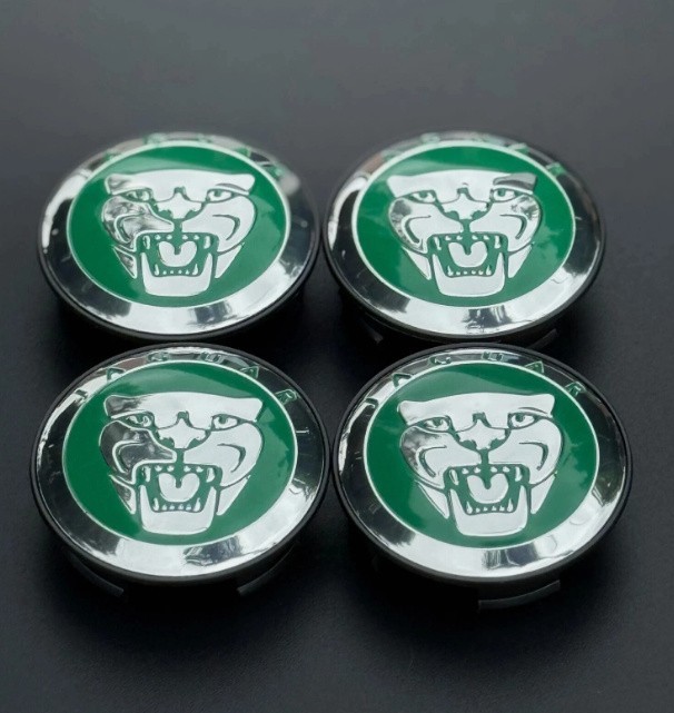 For Jaguar Wheel Center Caps Green Caps 59mm S-Type X-type XF XJ8 XEL XJ XK