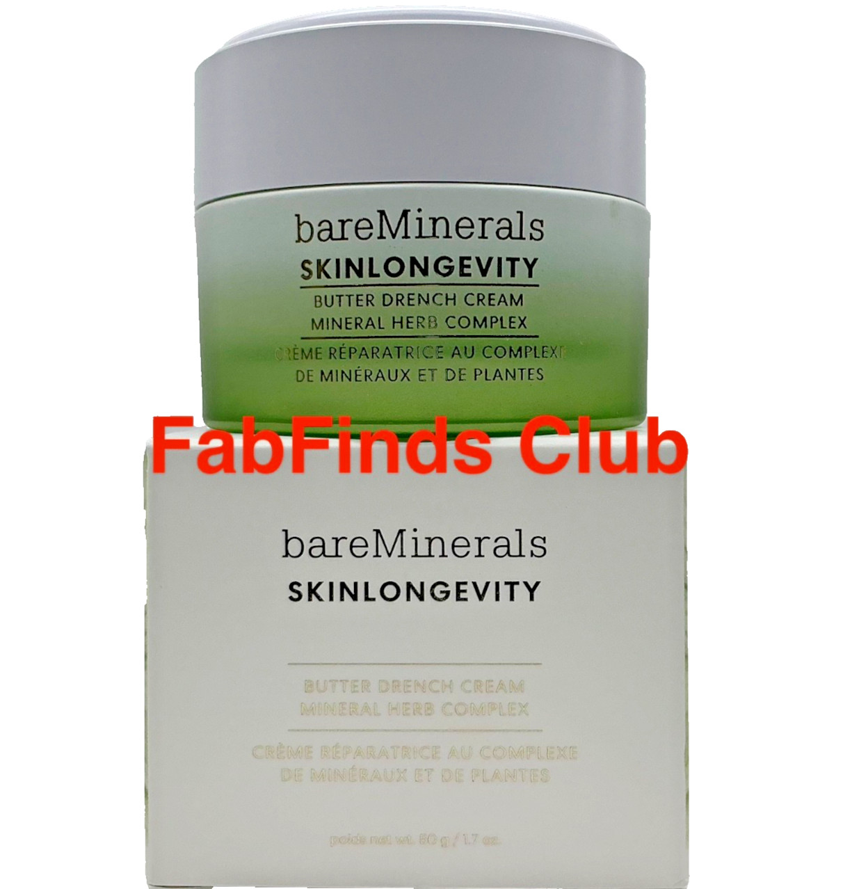BareMinerals Skin Longevity Butter Drench Cream Mineral Herb Complex