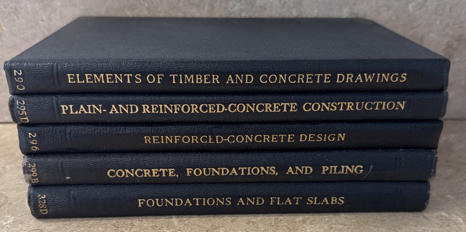 Vintage I.C.S. Engineering Books 5 Vol Set Concrete Foundations Piling 1930s