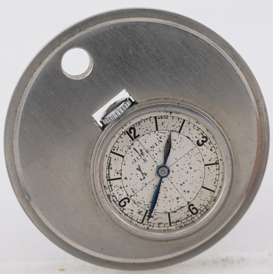 JUVENIA 16j SWISS POCKET WATCH, 41.8mm, FOR REPAIR (BF)