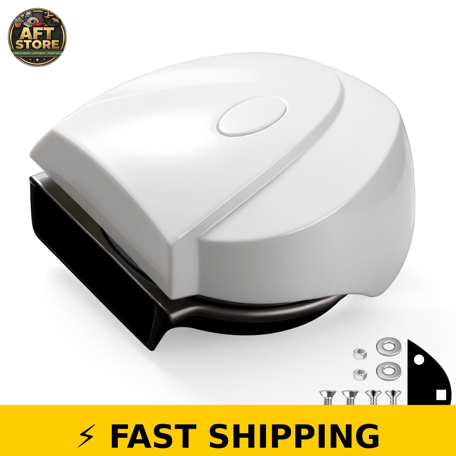 FARBIN 12V Stainless Steel Waterproof Boat Horn for Marine Use