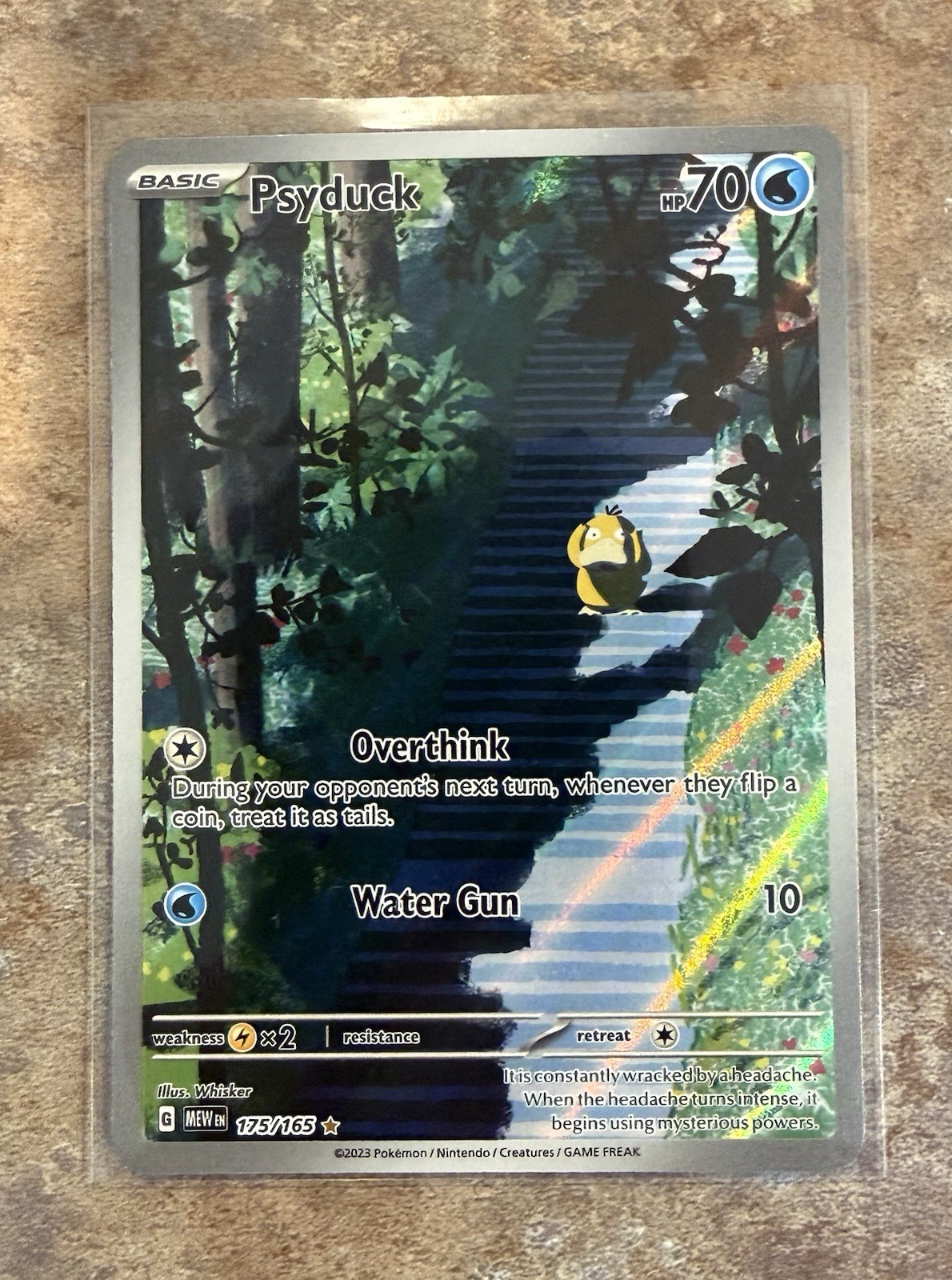 Psyduck 175/165 Illustration Rare Holo Full Art SV 151 Pokemon TCG EN 2023