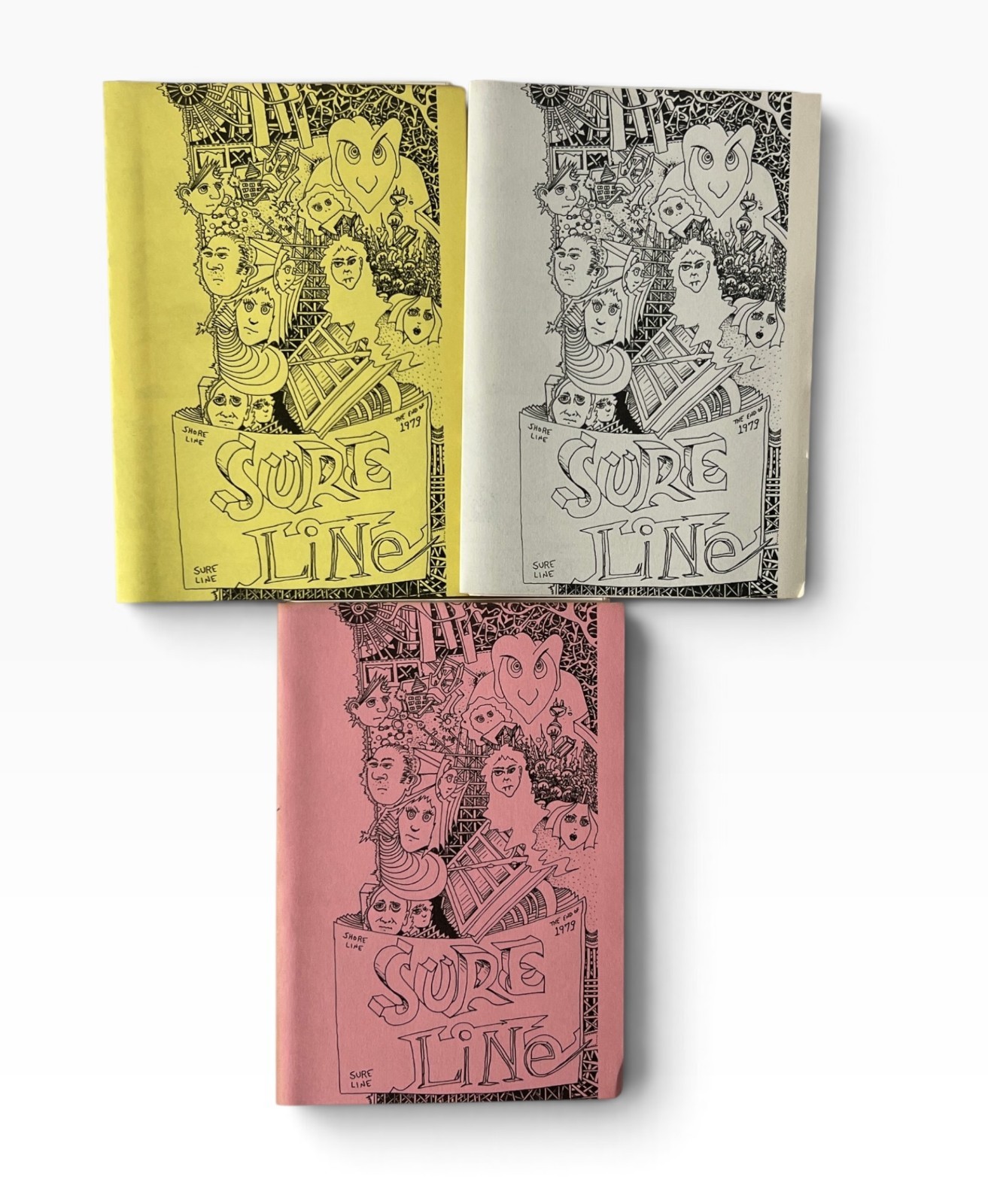 Sure Line Underground Zine Story Book 1979 Three Vintage Copies