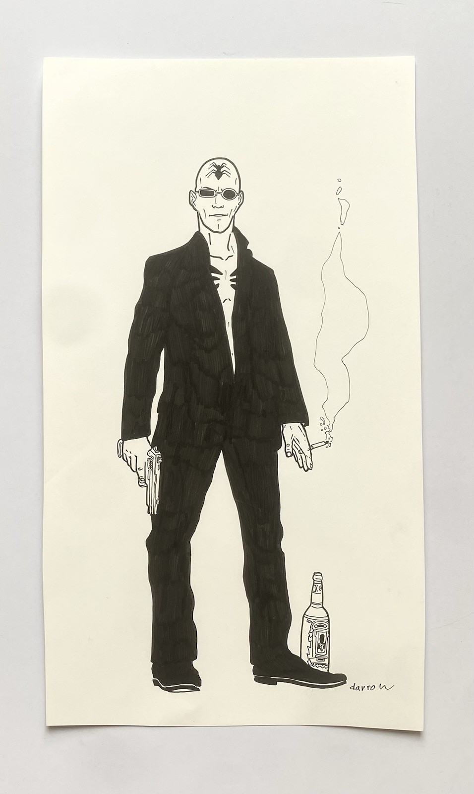 Geoff Darrow Transmetropolitan Spider Jerusalem Original Art  Vertigo