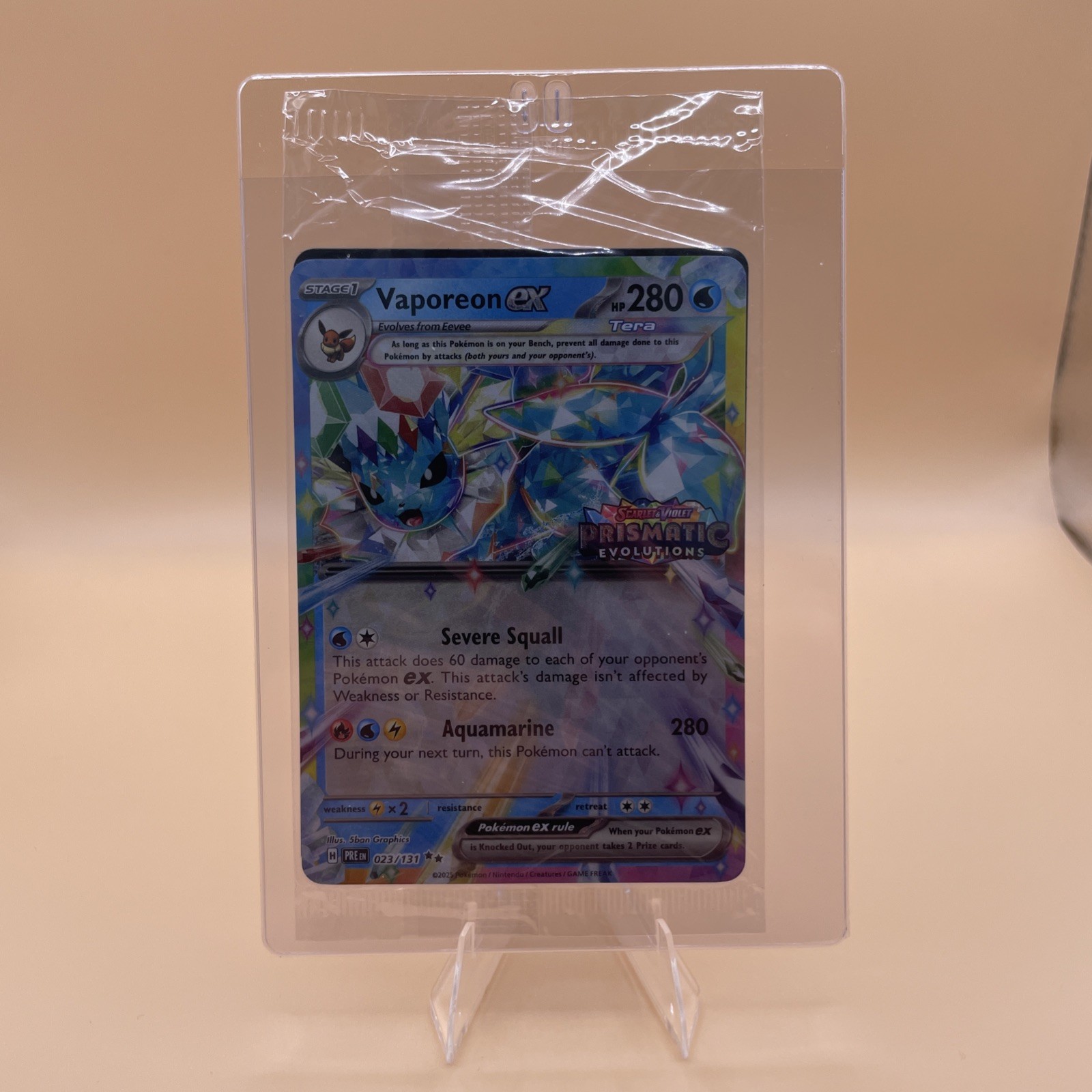 Vaporeon ex (Prismatic Evolutions Stamp) Holofoil [MCAP - 023/131NM