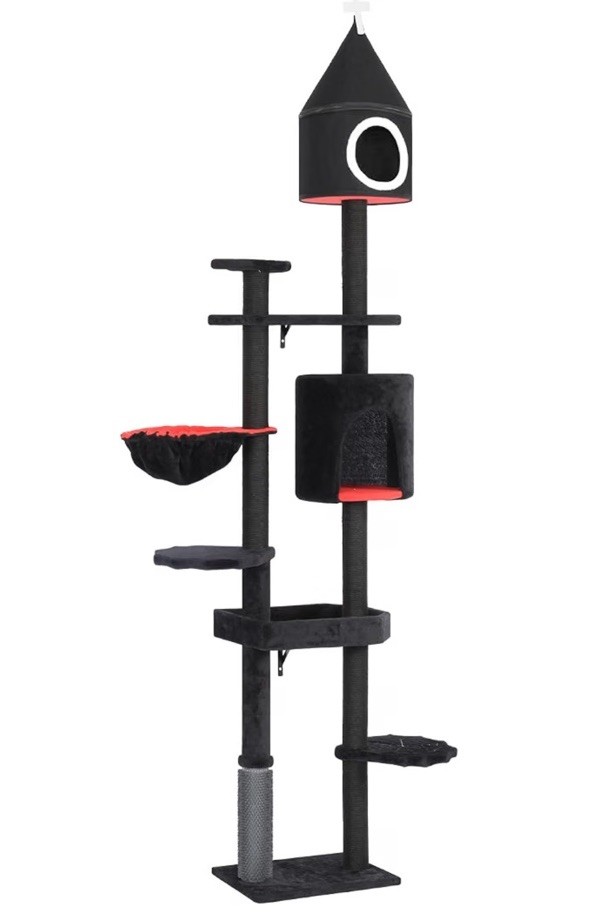 88\'\' H Tall Gothic Cat Tree, Cat Condo, Cat Tower