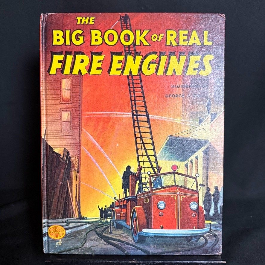 1971 Big Book of Real Fire Engines George J. Zaffo Hardcover Illustrated Trucks