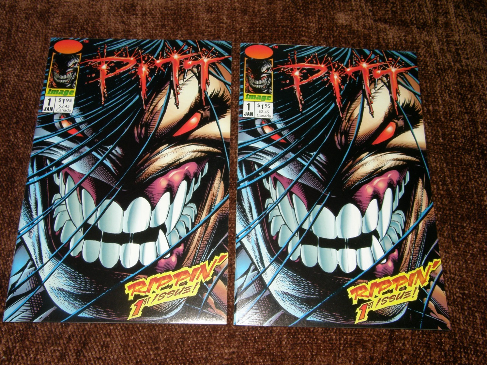 PITT #1 / 1993 IMAGE COMICS ( 2 ) BOOKS
