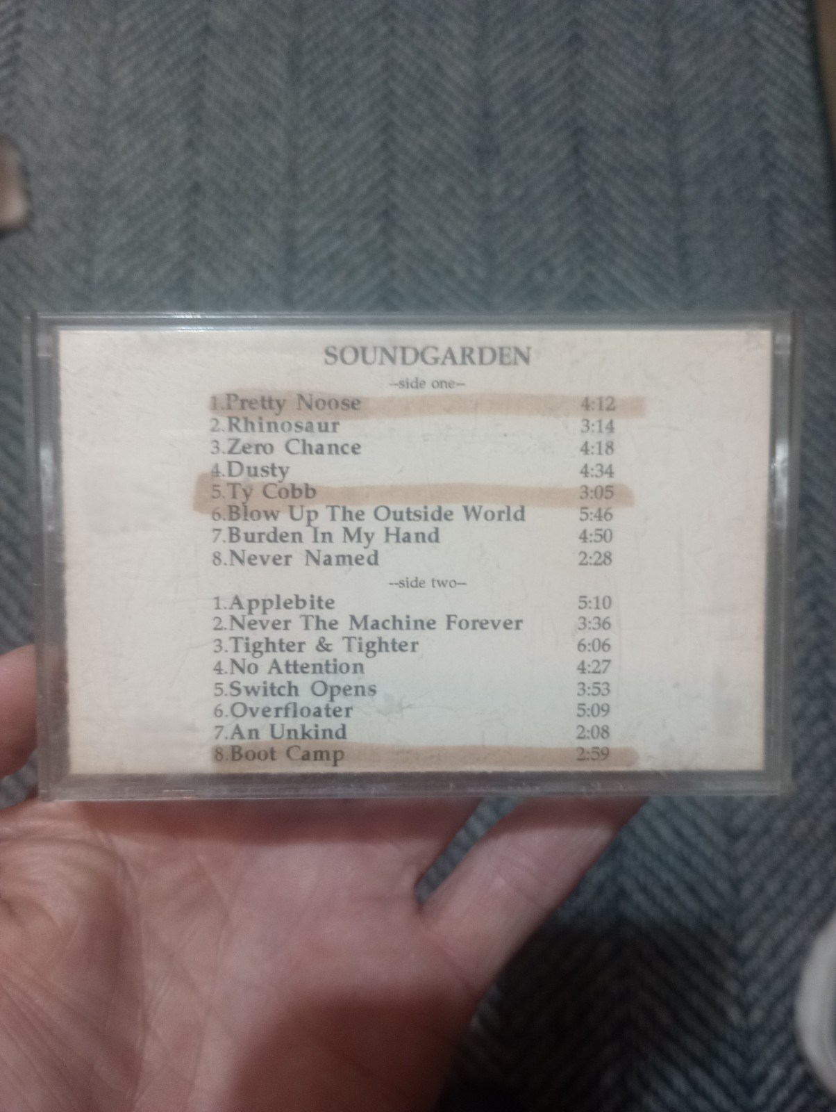 Soundgarden Down On The Upside Advance Promo Cassette