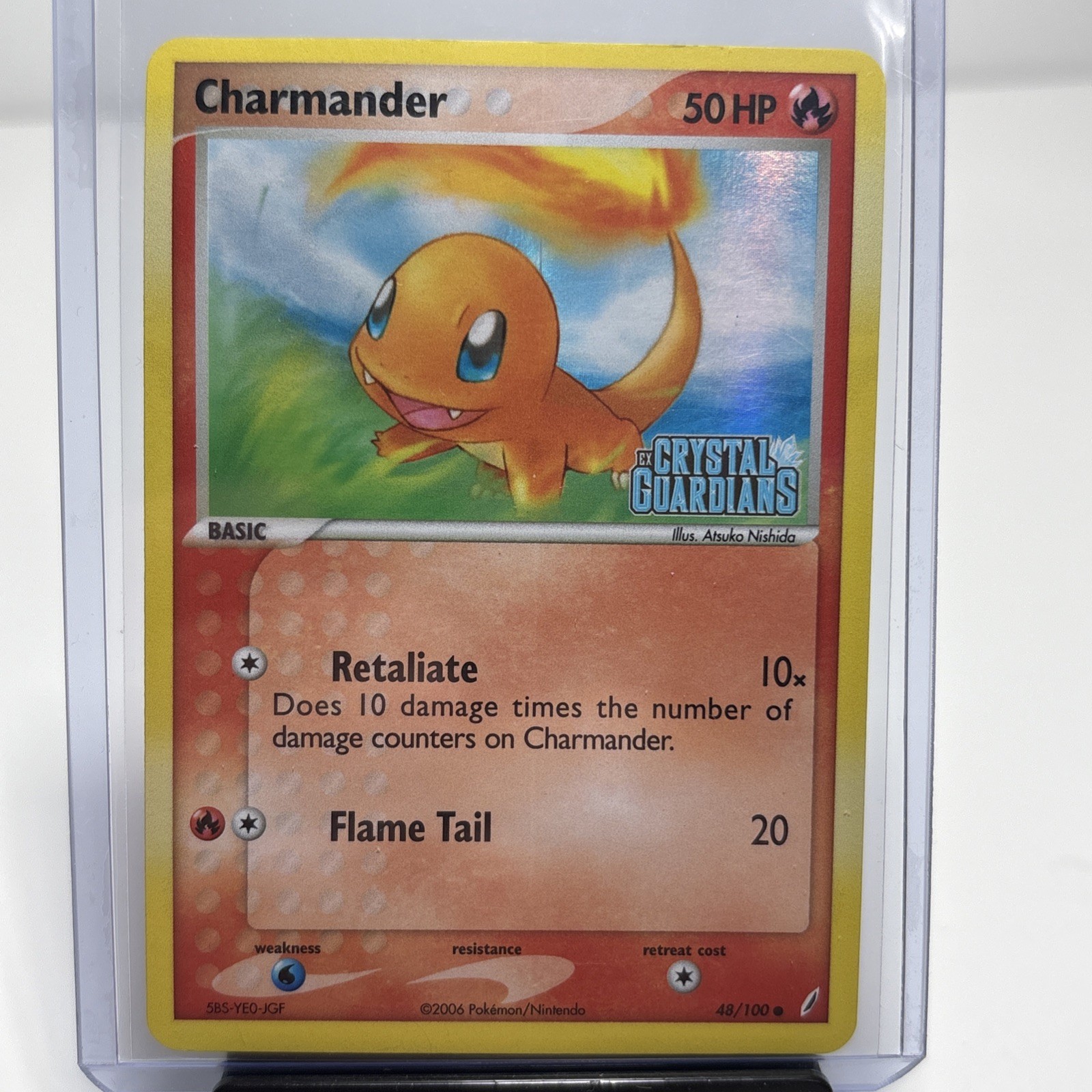 Charmander Reverse Holo 48/100 Crystal Guardians 2006 English