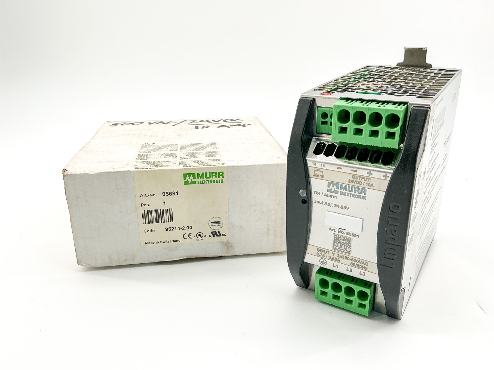 New Murr Elektronik 85691 Power Supply 24-28V 10A 