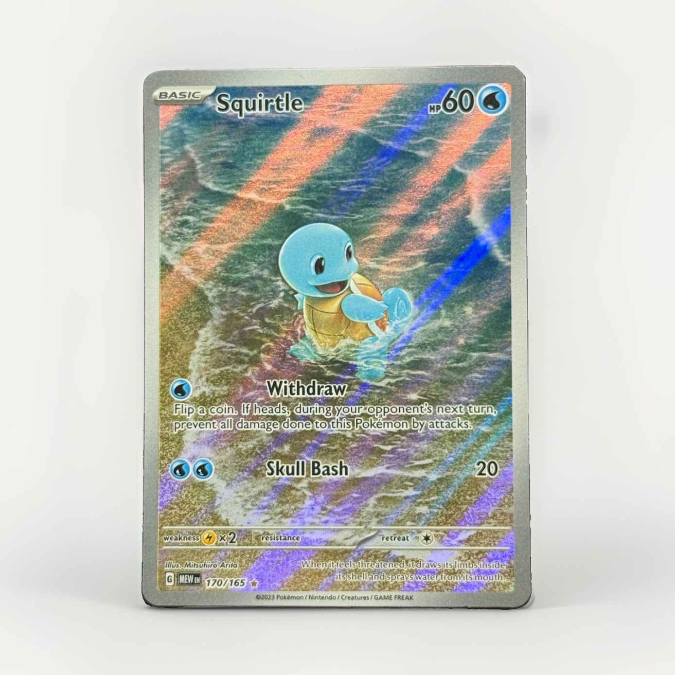 The Pokémon Company Squirtle 170/165 SV 151 Illustration Rare Holo Eng HP60