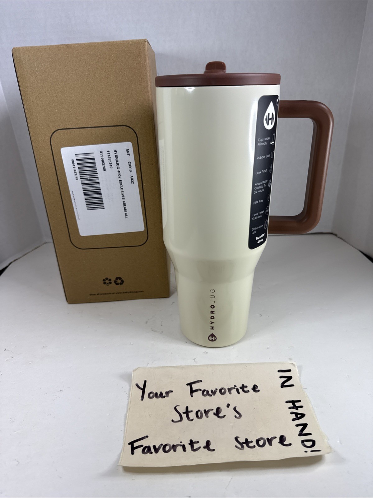 Hydrojug x Anthropologie 40 oz Traveler Cappuccino Exclusive HTF RARE New in Box