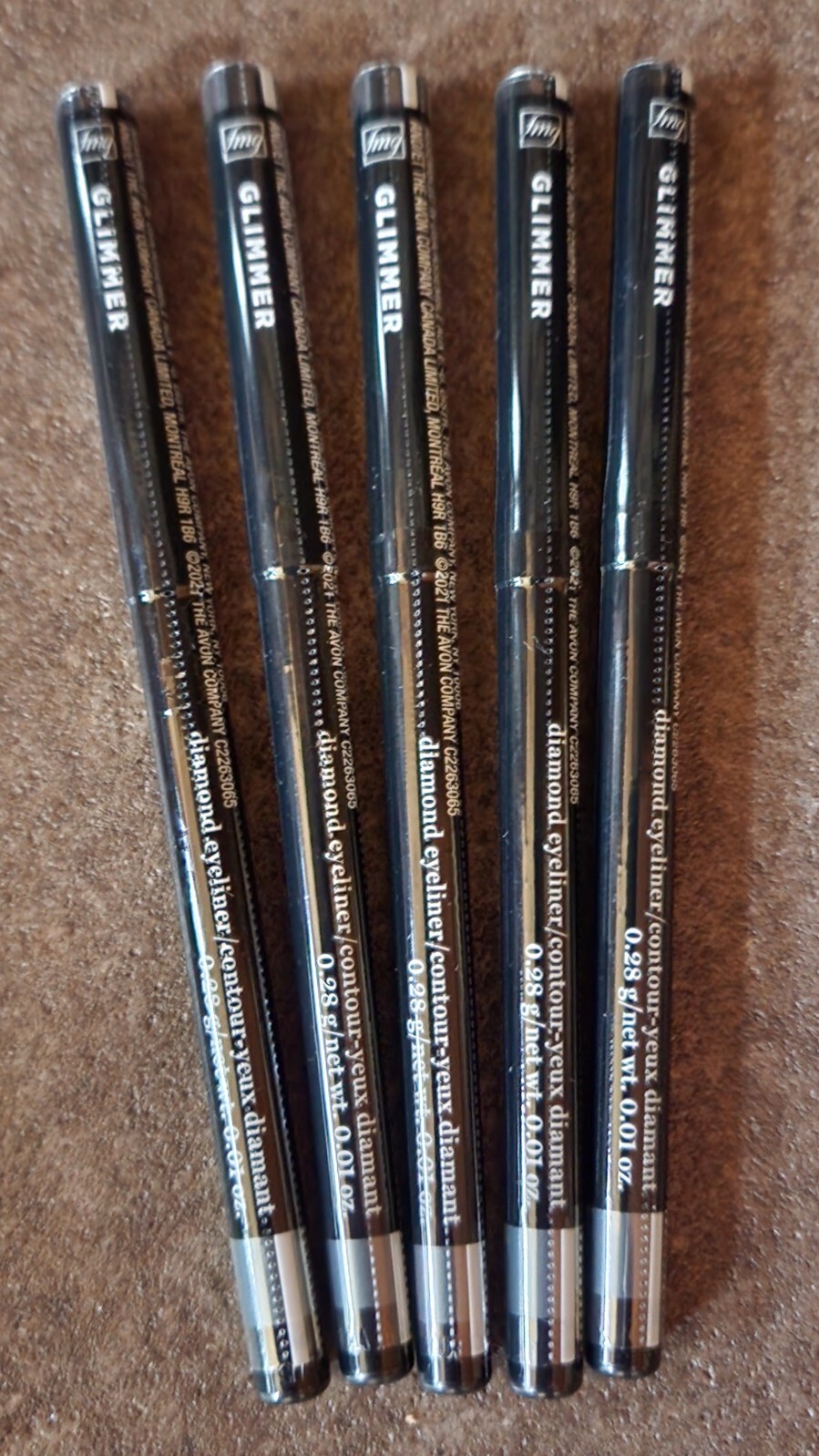 5 PCs Avon fmg Glimmer Diamonds Eyeliner/Formerly Glimmersticks 5 COLOR CHOICES