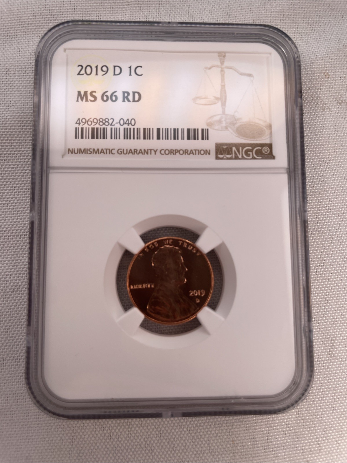 2019 D 1C NGC MS 66 RD