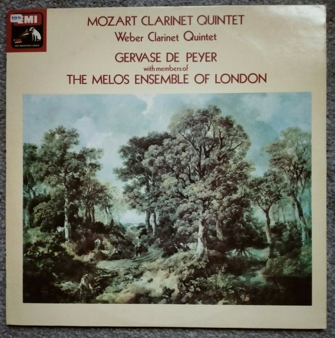 HQS 1395 Mozart Clarinet Quintet/Weber Clarinet Quintet - Gervase De Peyer, 1976 HQS 1395 Mozart Clarinet Quintet/Weber Clarinet Quintet - Gervase De Peyer, 1976