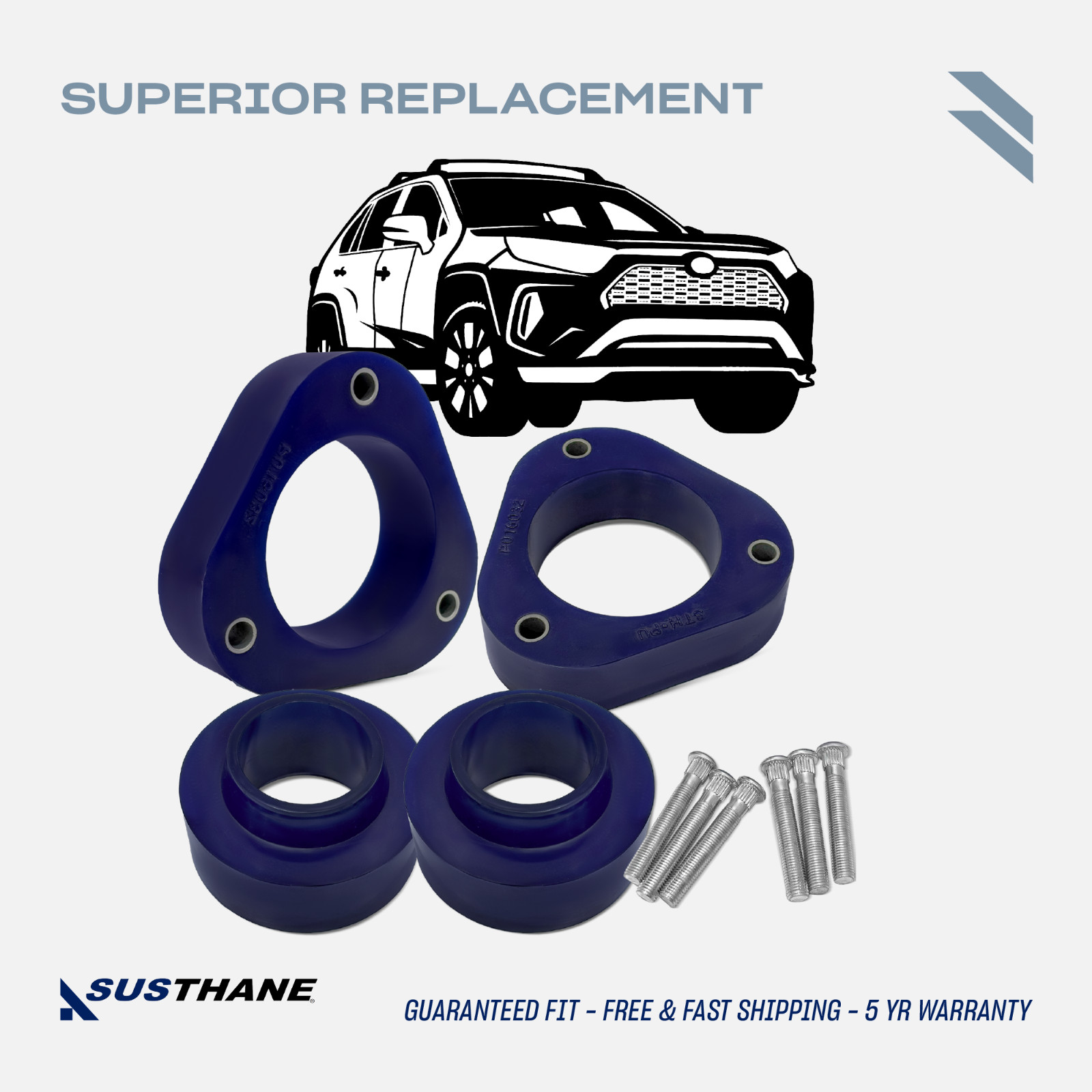 AUTOACER -10p Front Rear leveling Lift Kit PU Spacers 1.6