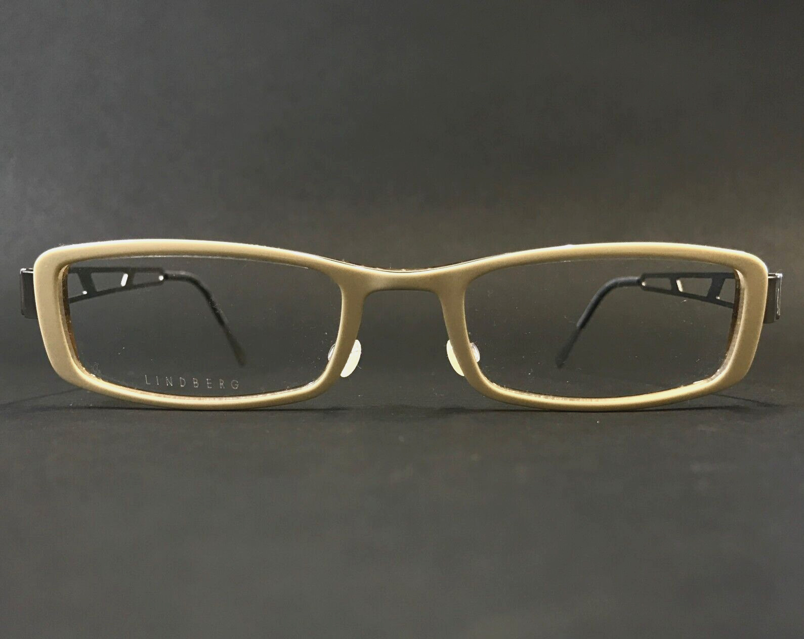 Lindberg Eyeglasses Frames 1216 AA77 Ivory Gray Acetanium Strip 50-19-140