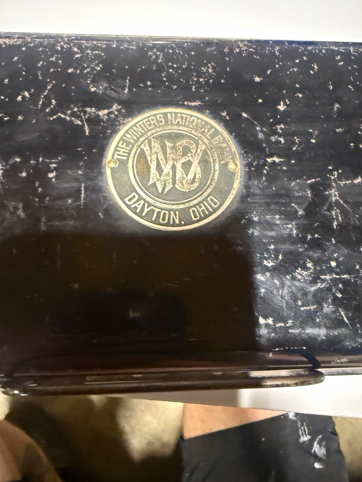 The Winters National Bank Dayton Ohio Vintage Metal Coin Bank Money Box Black The Winters National Bank Dayton Ohio Vintage Metal Coin Bank Money Box Black