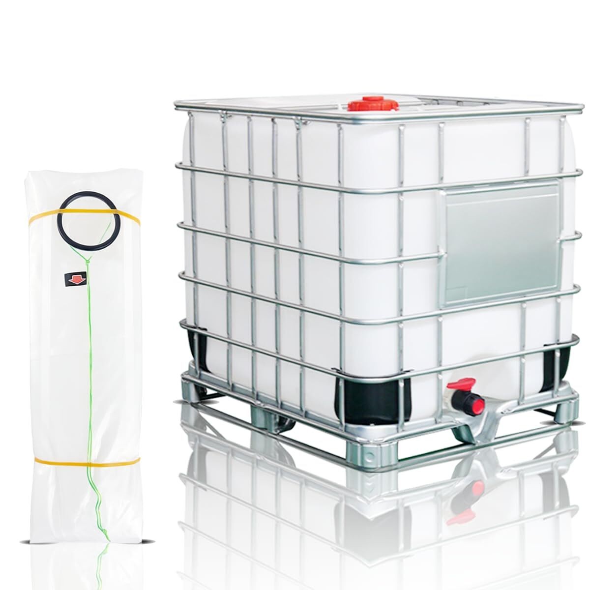 IBC Tote Cove 275 Gallon IBC Water Storage Barrel Liner Bags1000 Liter Rain