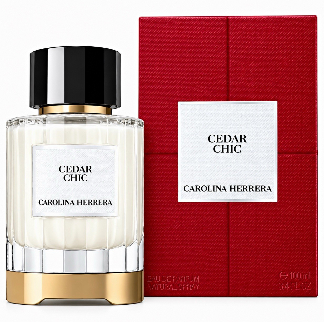 Carolina Herrera Cedar Chic Eau de Parfum EDP Spray 3.4 fl oz Sealed New