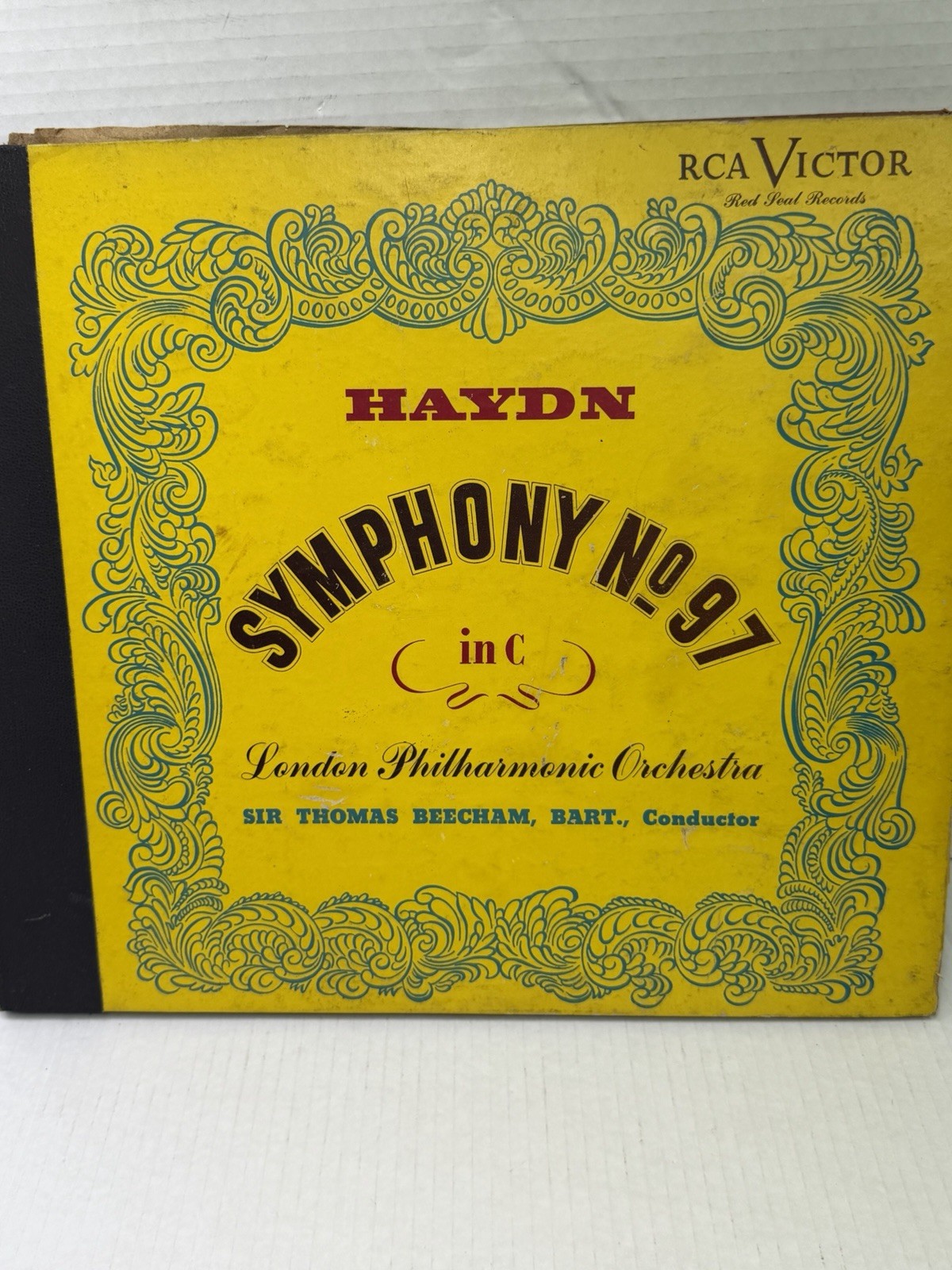 1946 Haydn Symphony No. 97 In C RCA VICTOR RED SEAL Shellac 12” 78rpm DM-1059 1946 Haydn Symphony No. 97 In C RCA VICTOR RED SEAL Shellac 12” 78rpm DM-1059