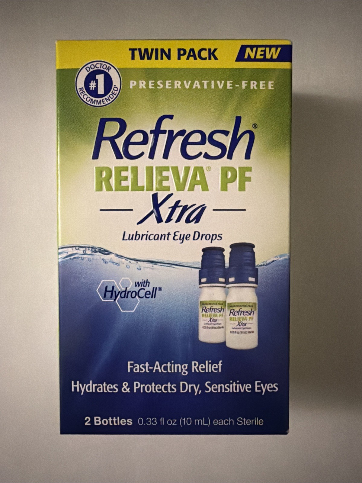 REFRESH Relieva PF XTRA Lubricating Eye Drop Twin Pack  EXP 2028+