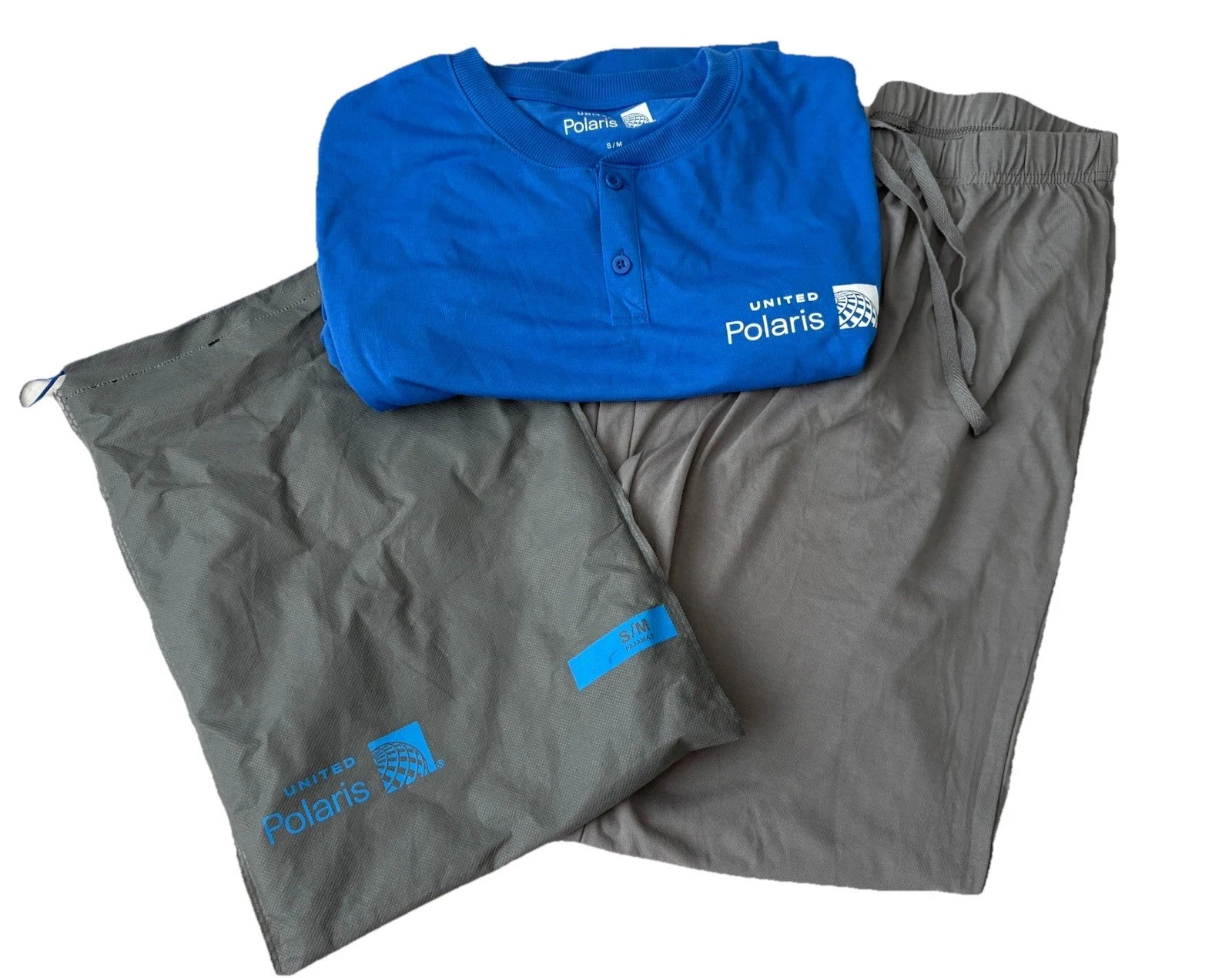 New United Airlines POLARIS Pajamas Set - Size S/M New United Airlines POLARIS Pajamas Set - Size S/M