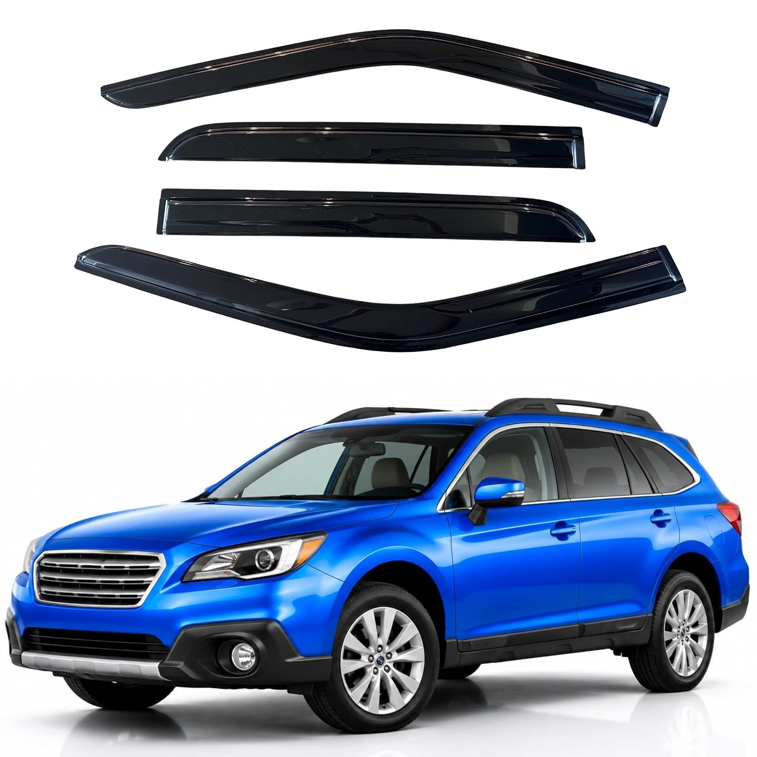 IG Window Visors Fit for 2015-2019 Subaru Outback, Out-Channel Rain Guards Vent