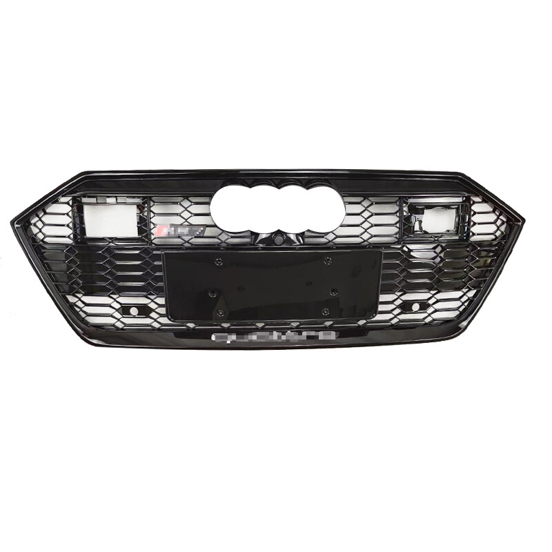 For Audi A7 S7 C8 2019 2020 2021 2022 Honeycomb Grille With ACC Hole RS7 Style