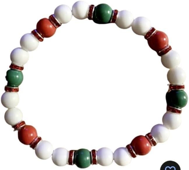Handmade Italian Flag Bracelet Red White Green