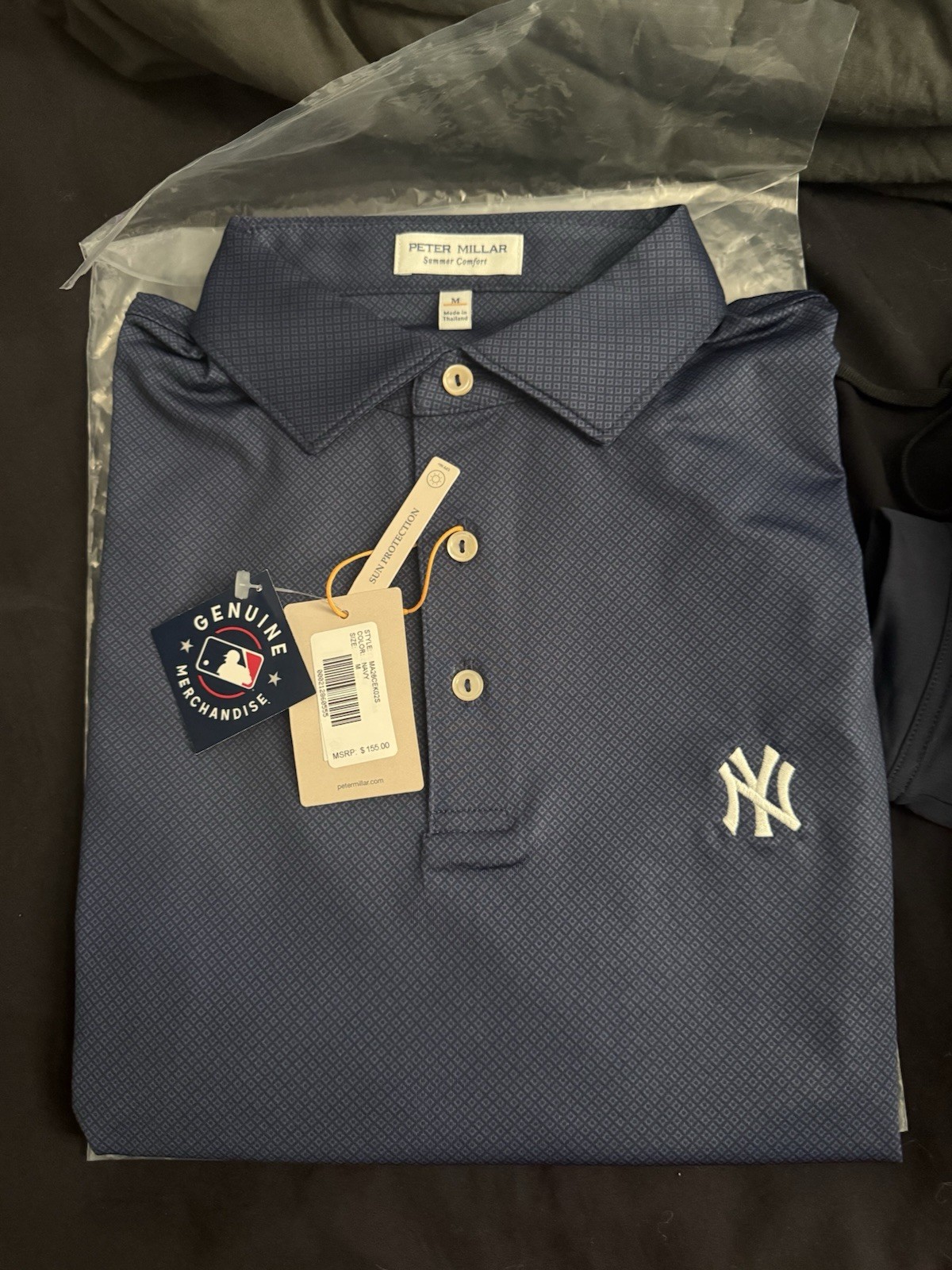 Peter Millar Summer Comfort Yankees Polo Mens Sizes L/XL Available Peter Millar Summer Comfort Yankees Polo Mens Sizes L/XL Available