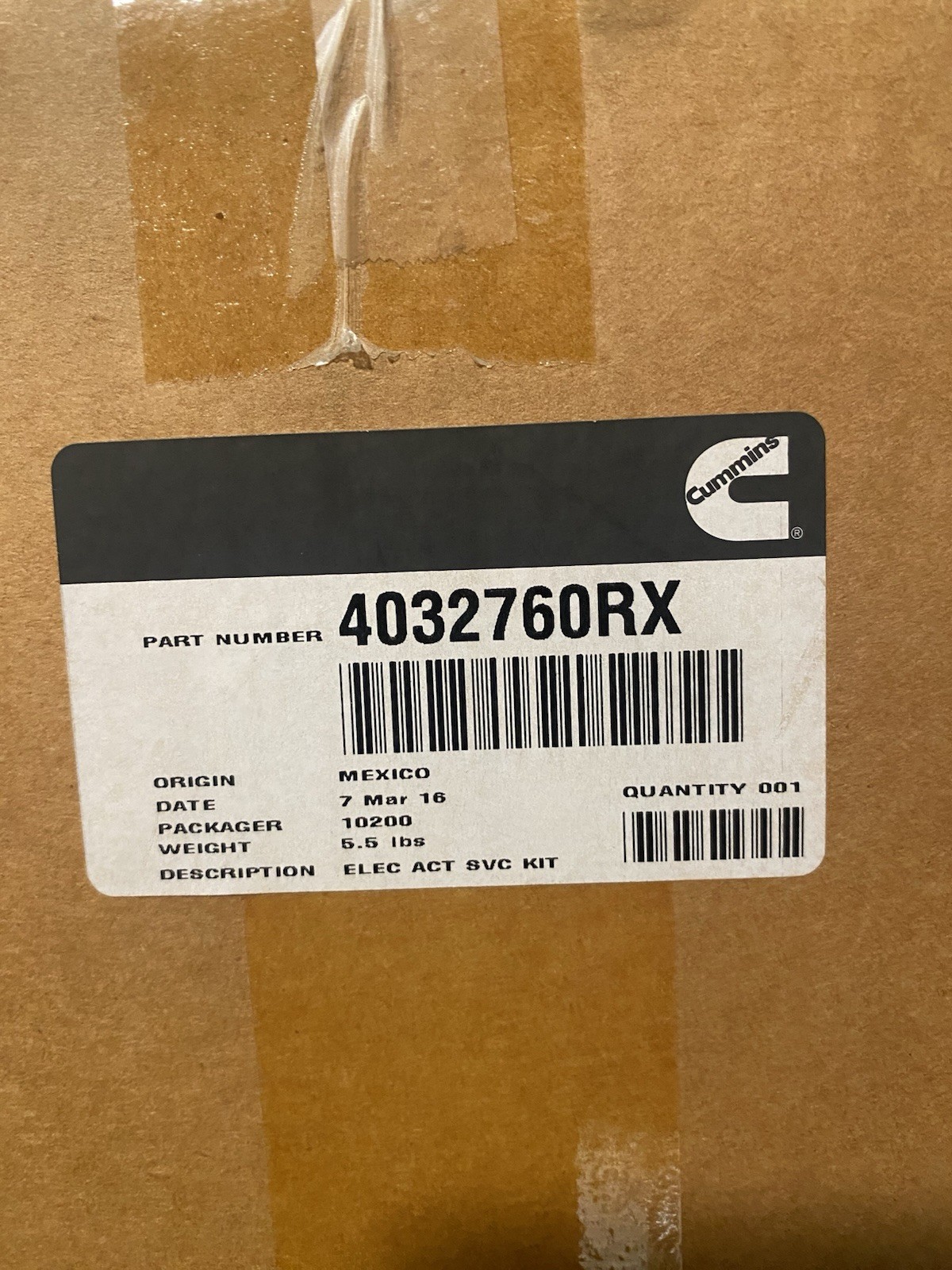 Cummins Turbo Actuator 4032760RX Cummins Turbo Actuator 4032760RX