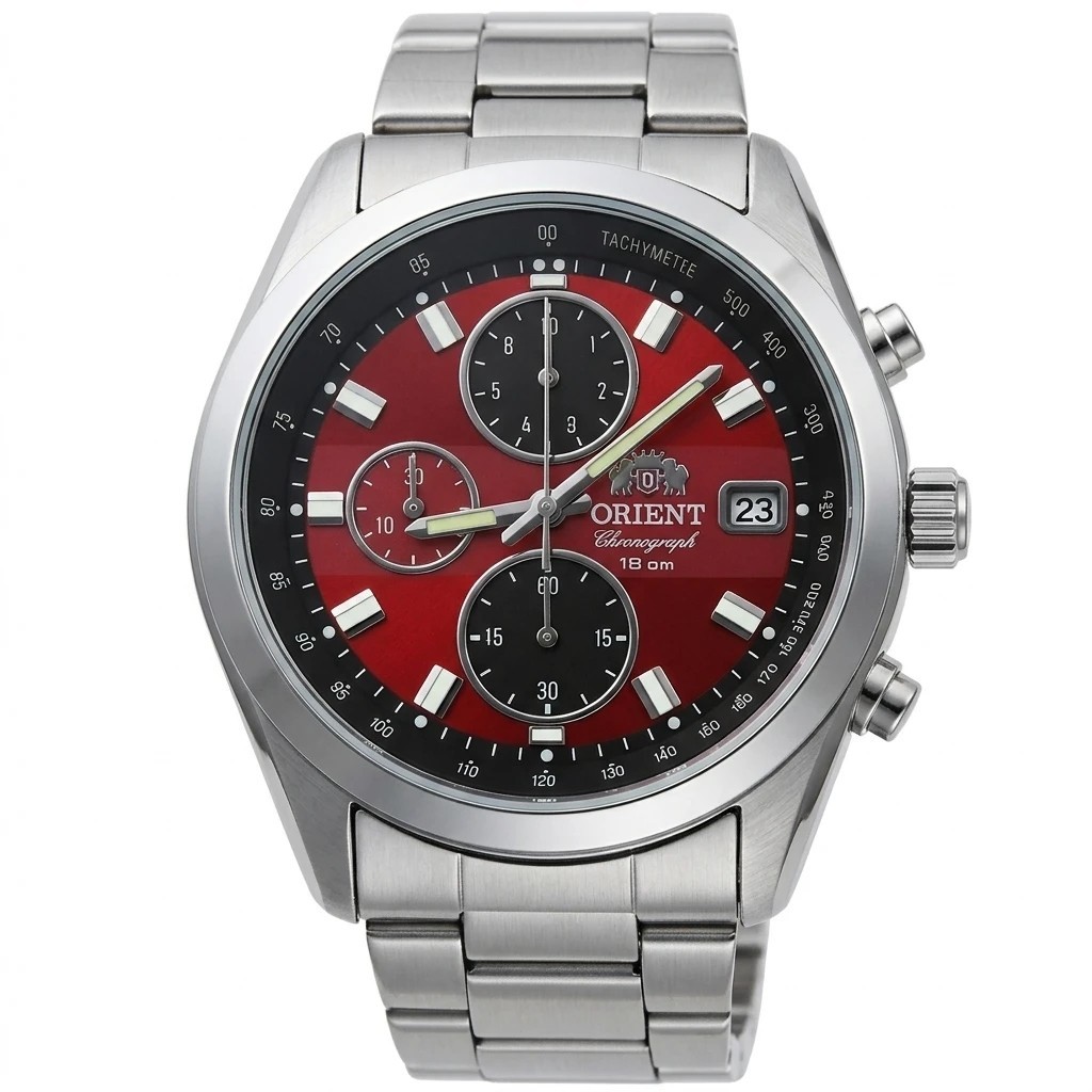 Orient Sport Chronograph Men Watch Japanese Quartz Tachymeter  Waterproof