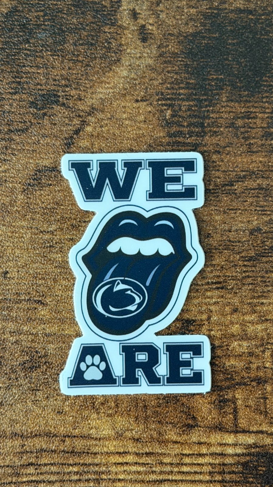 Penn State Nittany Lions Football Vintage Die Cut Vinyl Sticker Decal NCAA PSU