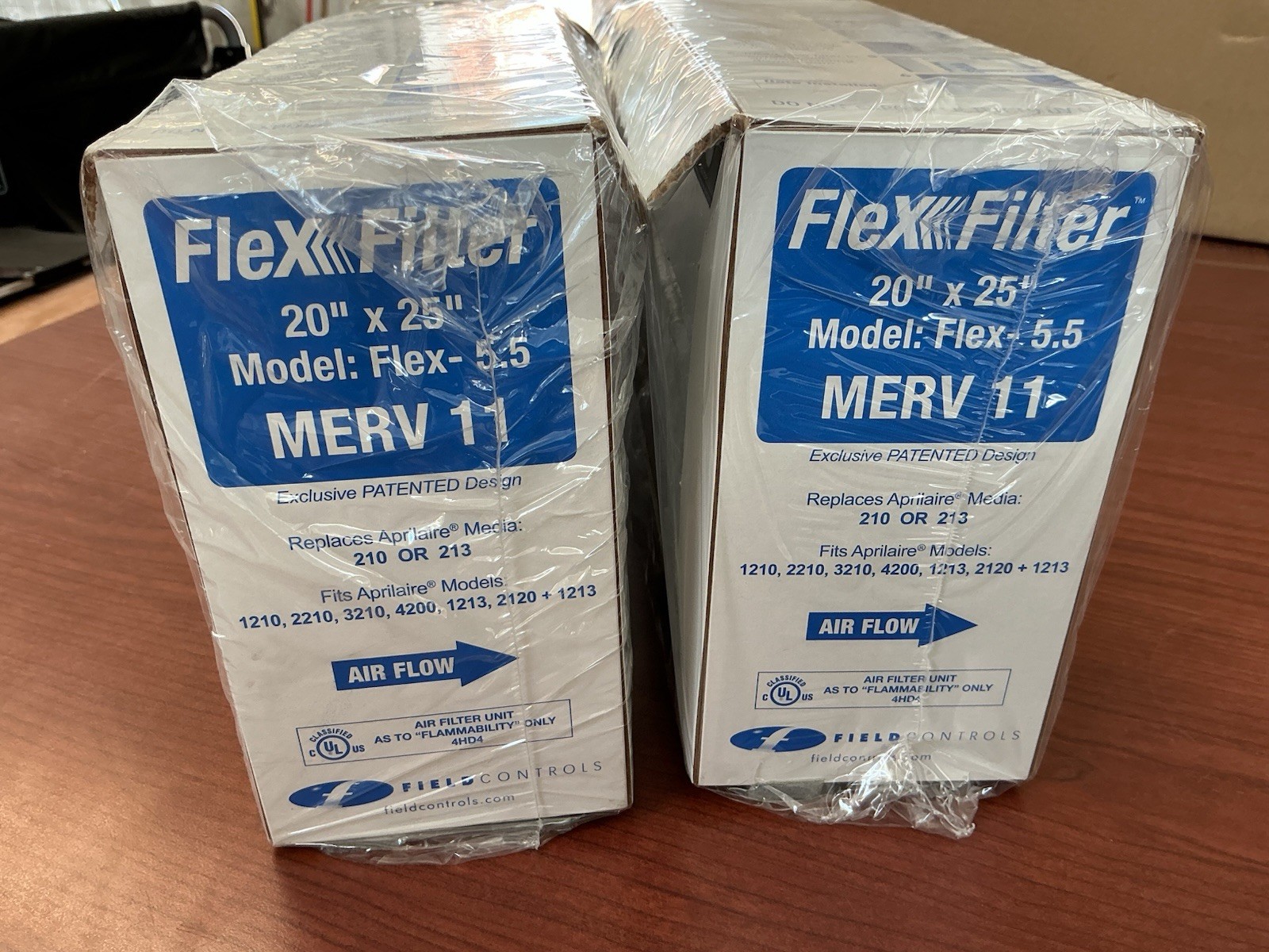 FlexFilter 20”x25”x4” Merv 11 Replacement Filters For AprilAire 213 2PK (C8)