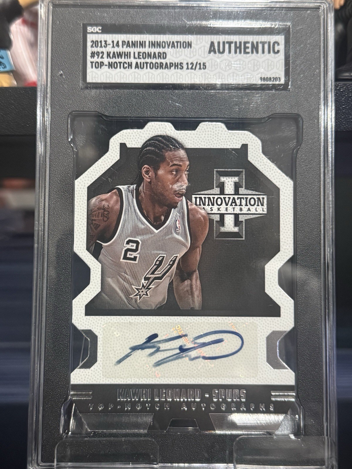 2013-14 Panini Innovation - Top Notch Autographs Kawhi Leonard #92 /15 Case Hit 2013-14 Panini Innovation - Top Notch Autographs Kawhi Leonard #92 /15 Case Hit