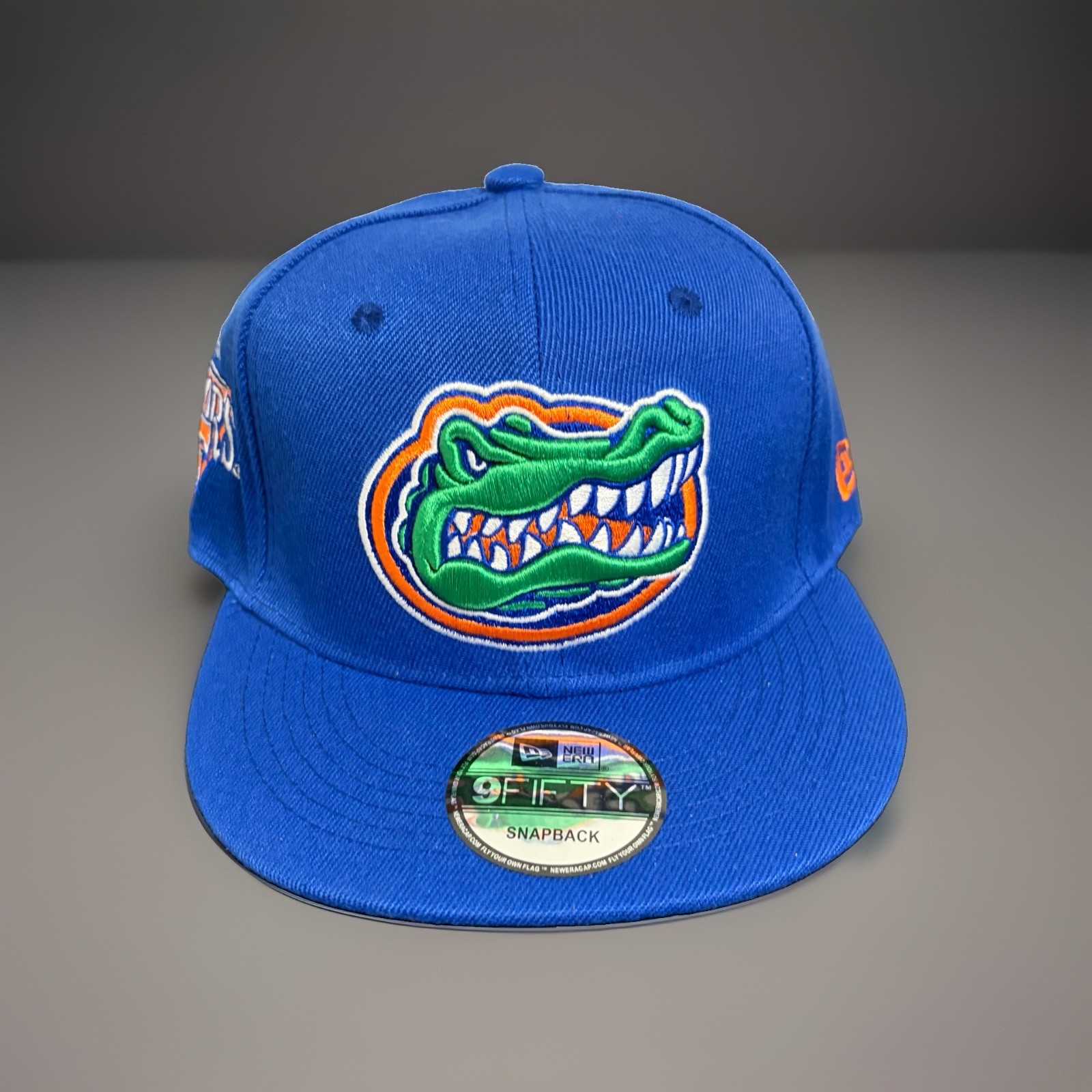 Florida Gators New Era Snapback Hat Blue Flat Brim Adjustable Cap