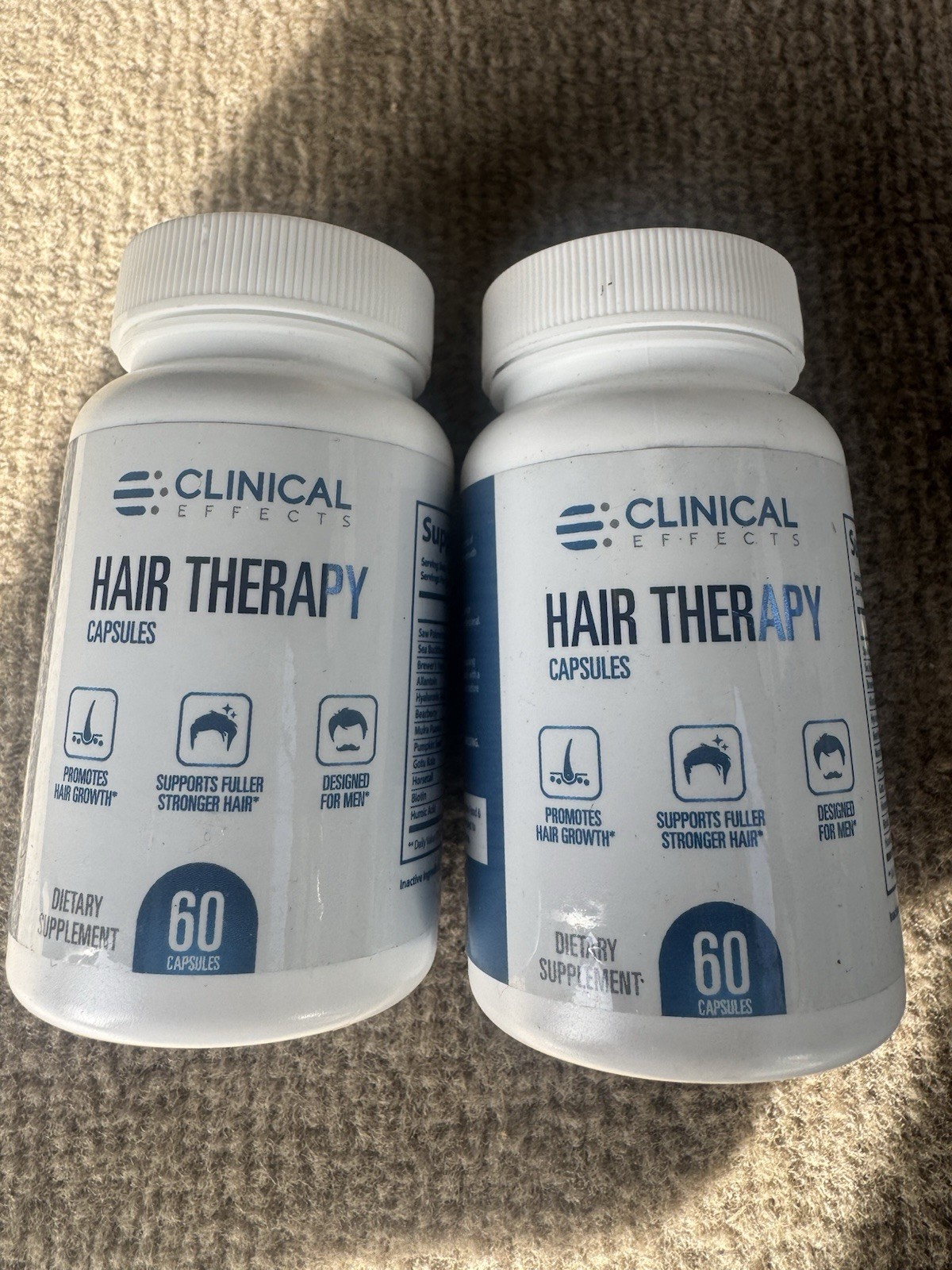 Clinical Effects Hair Therapy  60 Caps Hard To find Sold Out Everywhere. 2 Pack