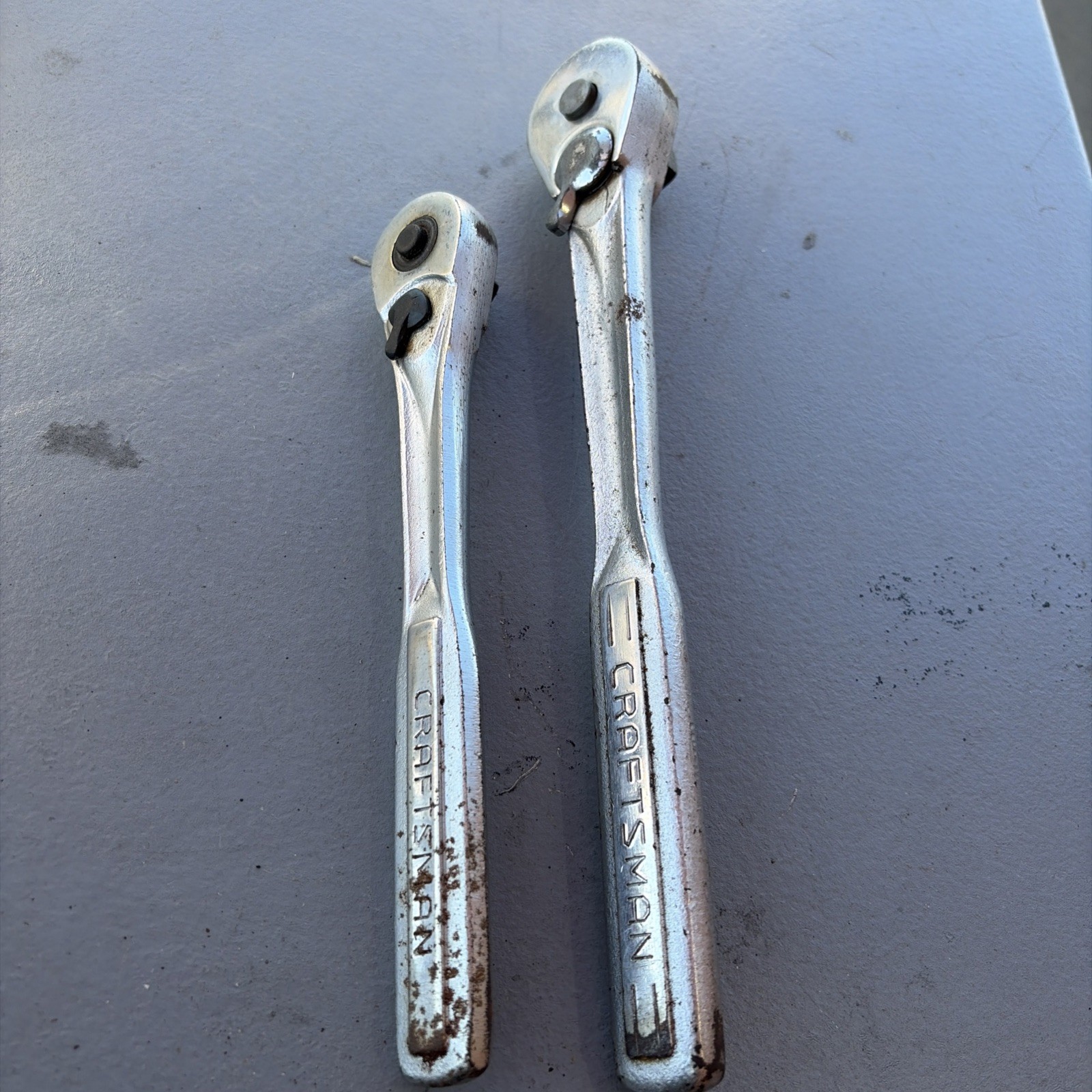 Vintage Craftsman USA Ratchet Set-V- 3/8” - 44808 And 1/2” - 44975 Vintage Craftsman USA Ratchet Set-V- 3/8” - 44808 And 1/2” - 44975