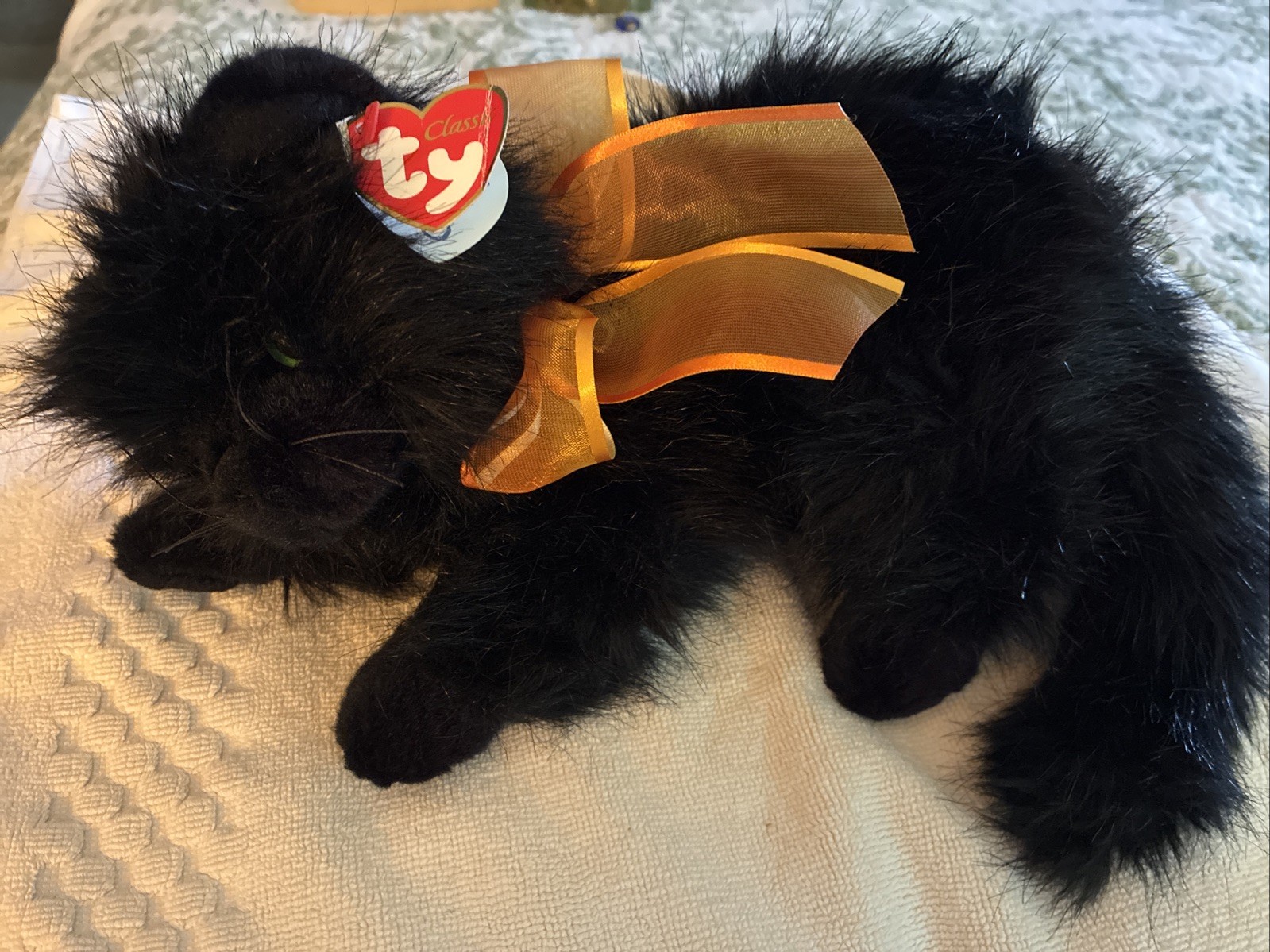 Stuffed TY Classic Black Cat