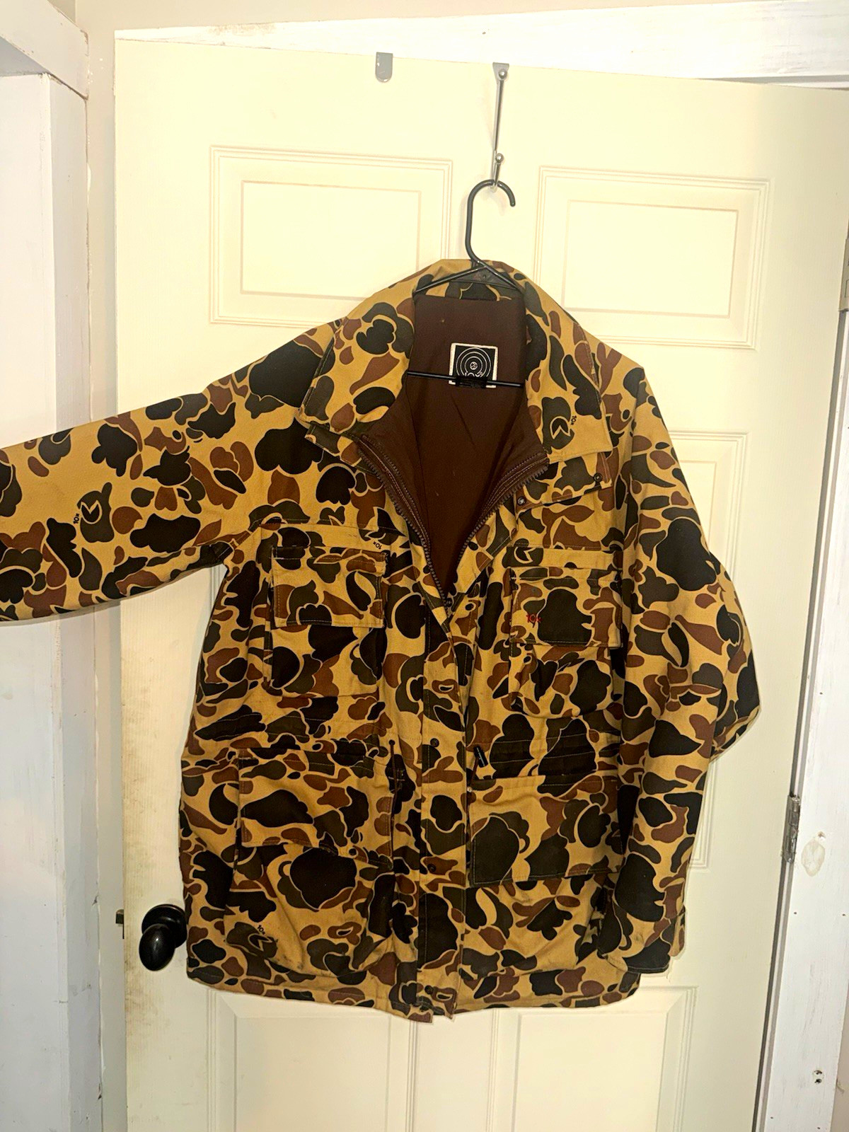Vintage 10X Duck Camo Hunting Jacket XL Tall Made in USA Field Coat 90s