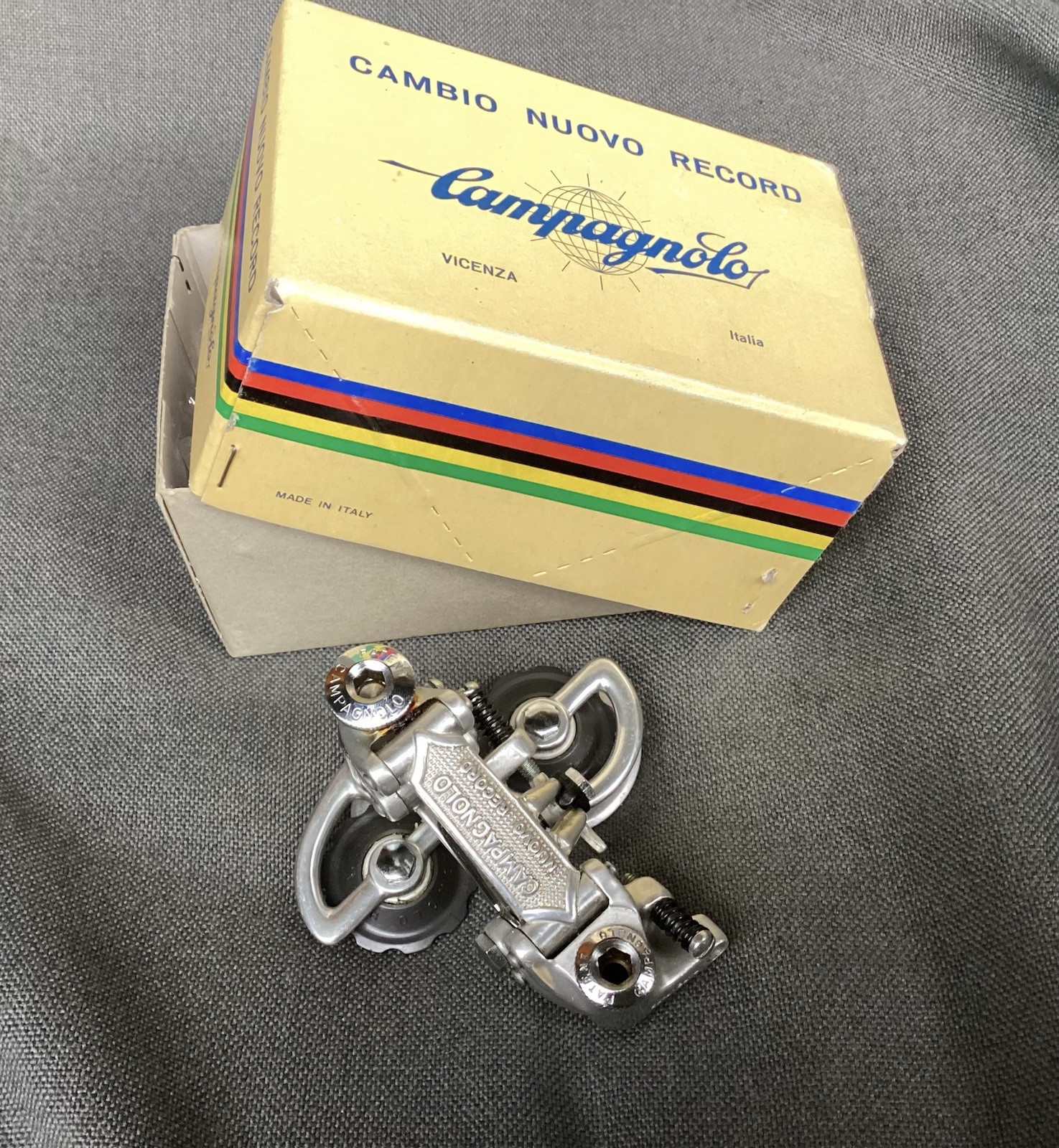 Campagnolo Nuovo Record Rear Derailleur Pat 75 … new In Box Campagnolo Nuovo Record Rear Derailleur Pat 75 … new In Box